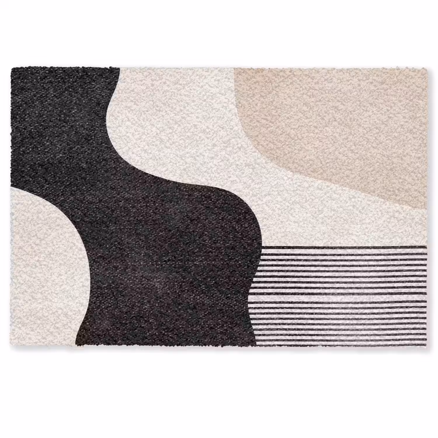 Abstract - Japandi - Beige - Modern Deurmat klein -zkaufland3d
