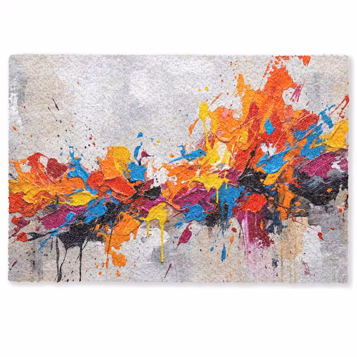 Abstract - Schilderij - Kleurrijk - Dynamisch Deurmat klein -zkaufland3d
