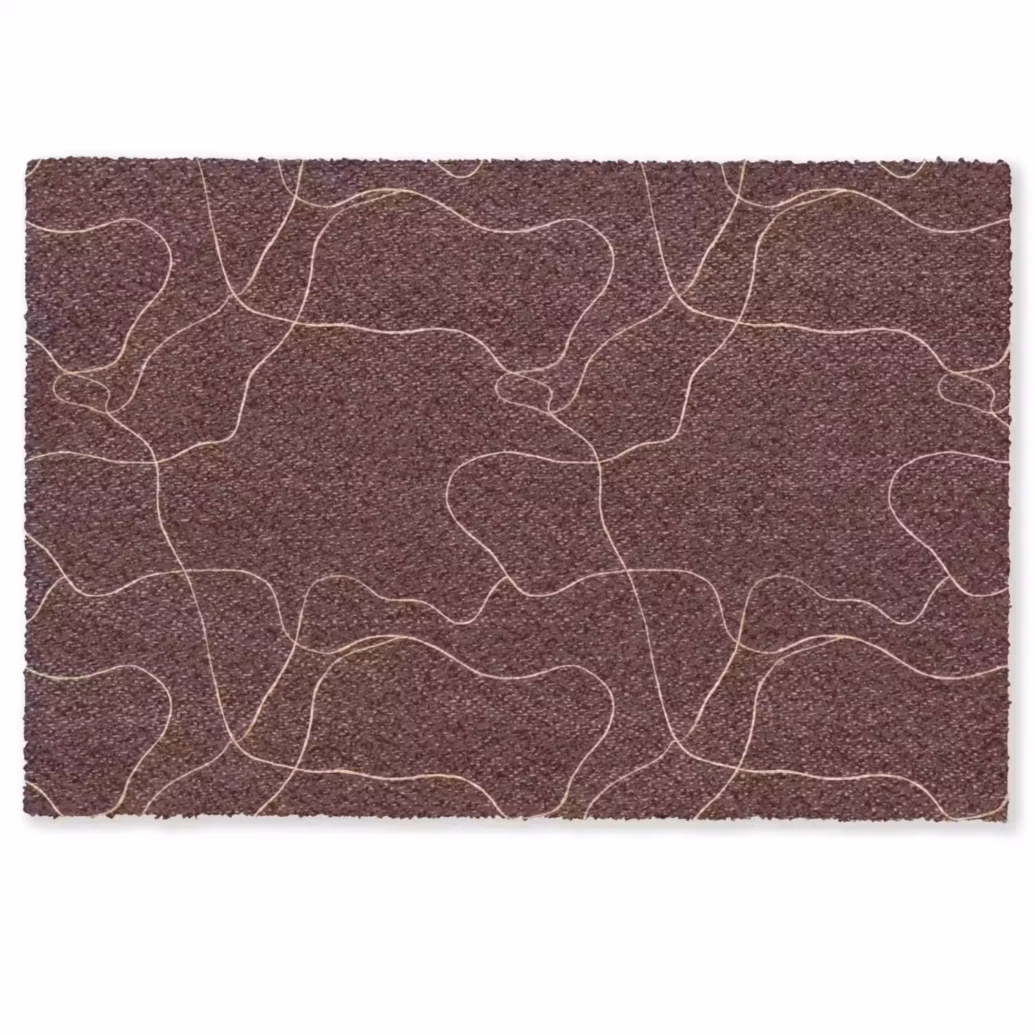 Abstract - Modern - Bruin Deurmat klein 898 -zkaufland3d