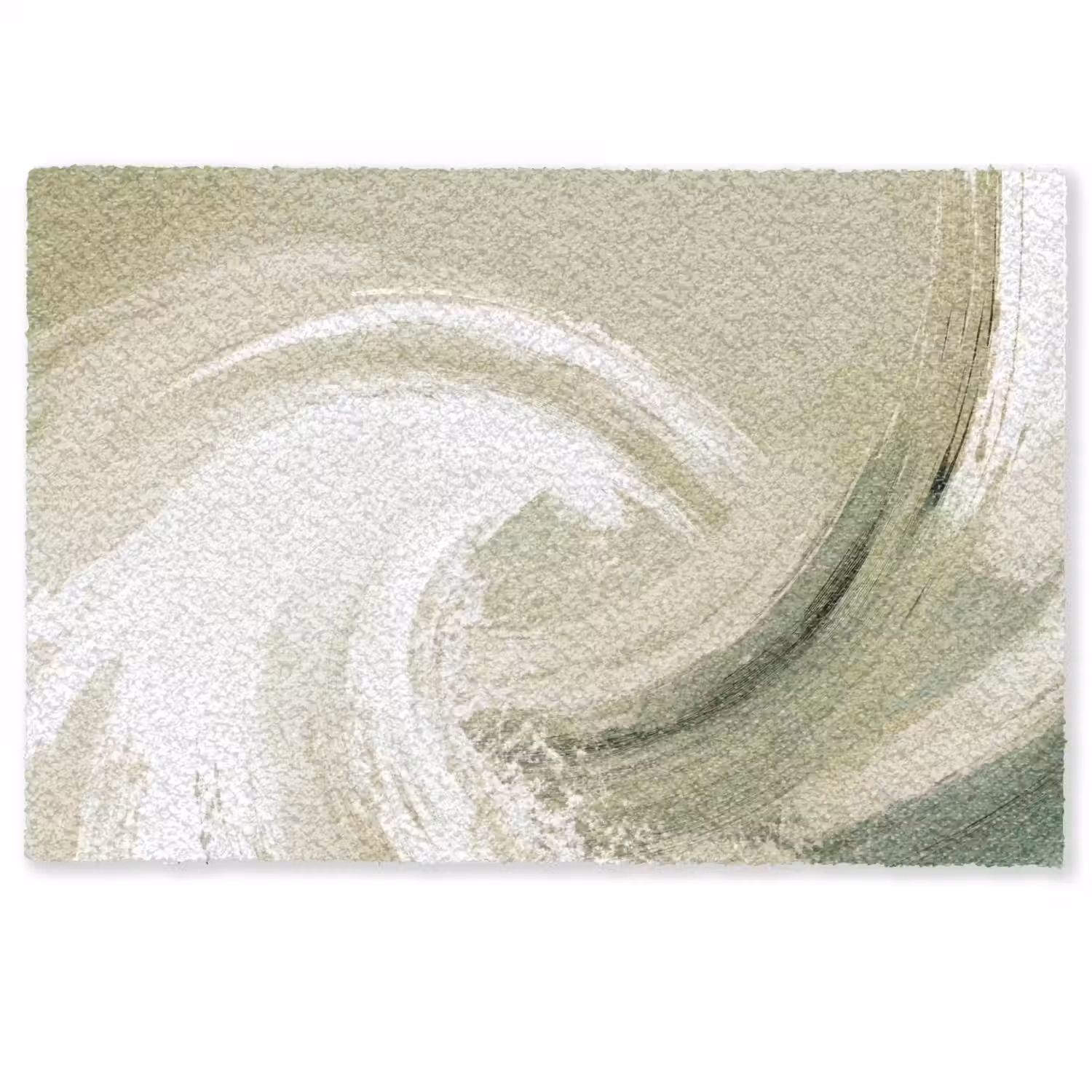 Abstract - Penseelstreken - Golven - Groen Deurmat klein -zkaufland3d