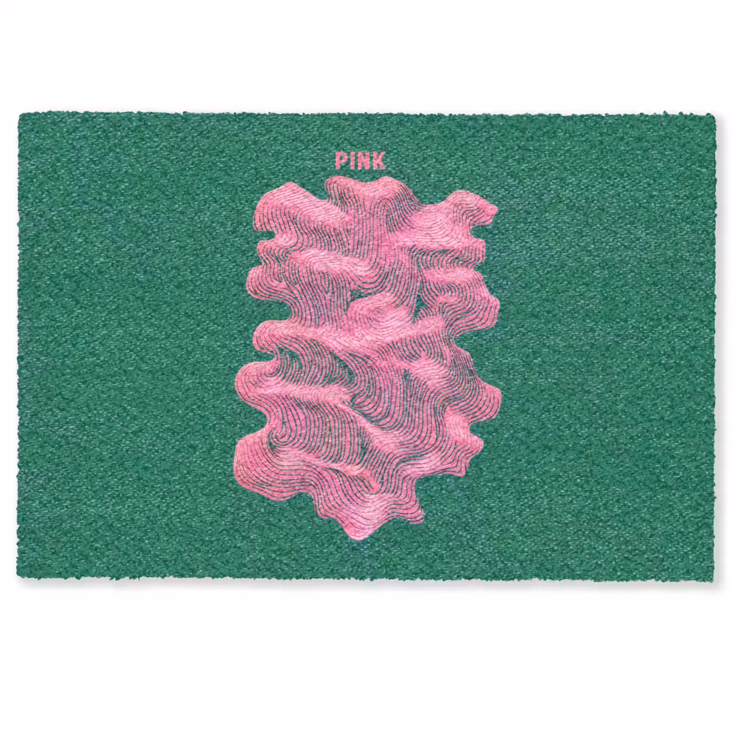 Abstract - Pink - Lijnen - Groen Deurmat klein -zkaufland3d