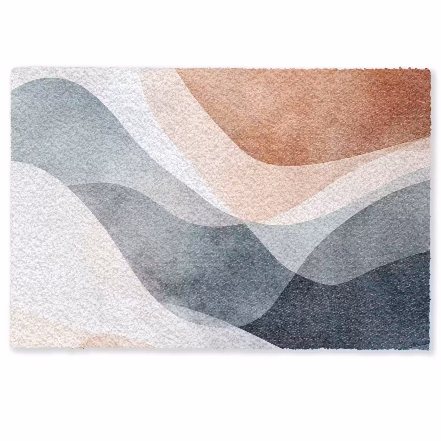 Abstract - Golven - Blauw Deurmat klein -zkaufland3d