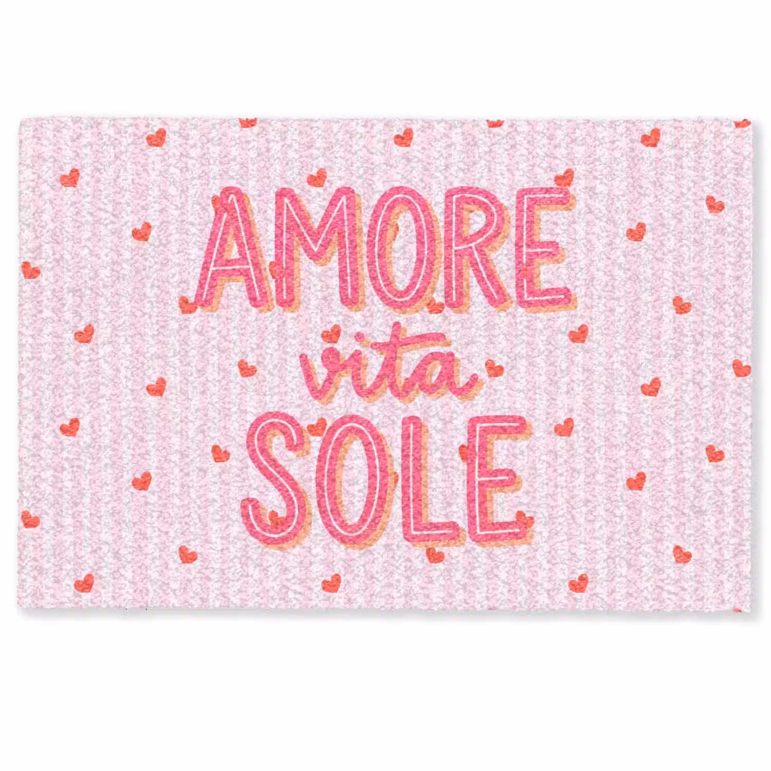 Amore vita sole - Roze - Hartjes Deurmat klein -zkaufland3d