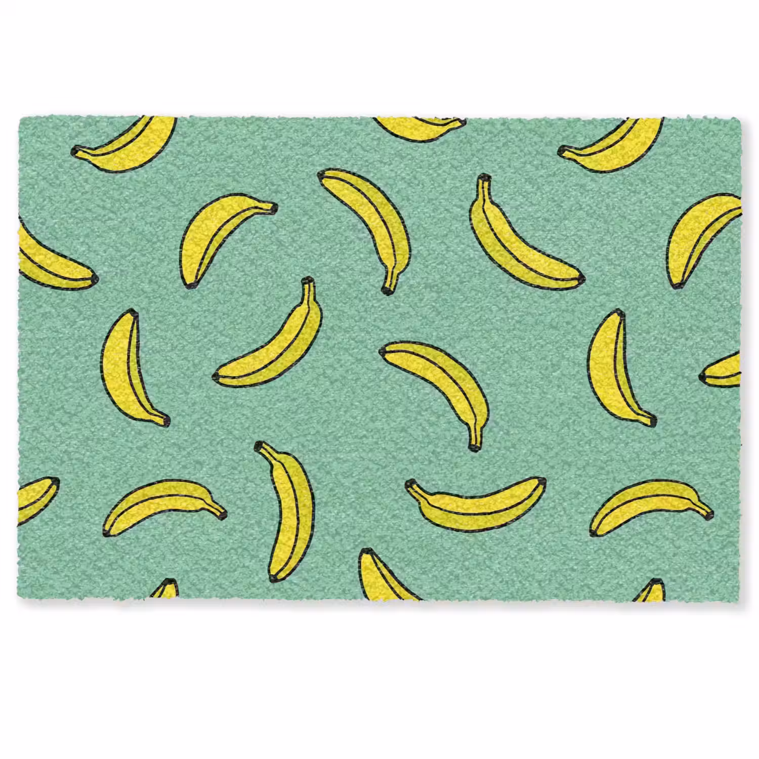 Bananen - Geel - Groen - Print Deurmat klein -zkaufland3d