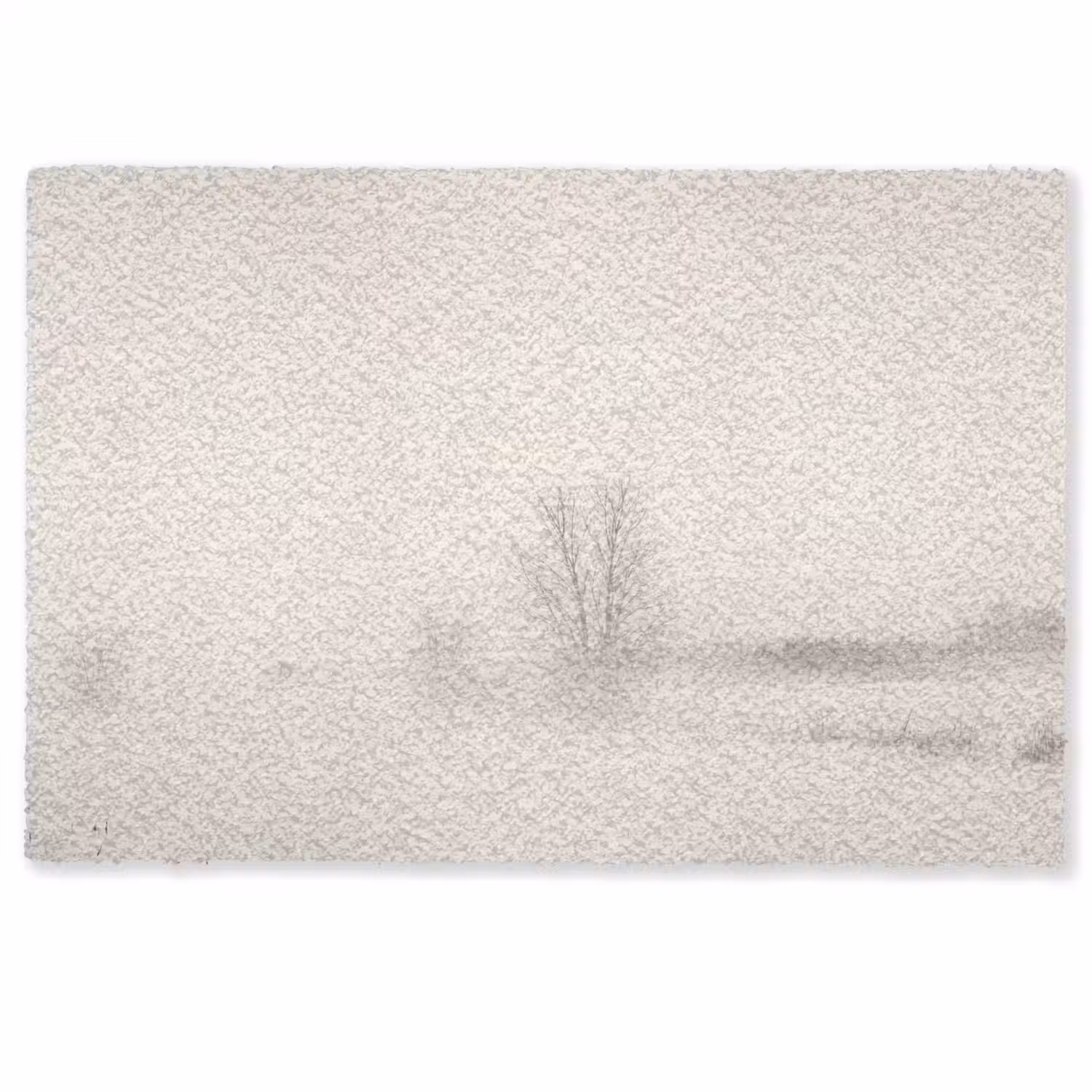 Boom - Mist - Sneeuw - Winter - Minimalistisch Deurmat klein -zkaufland3d