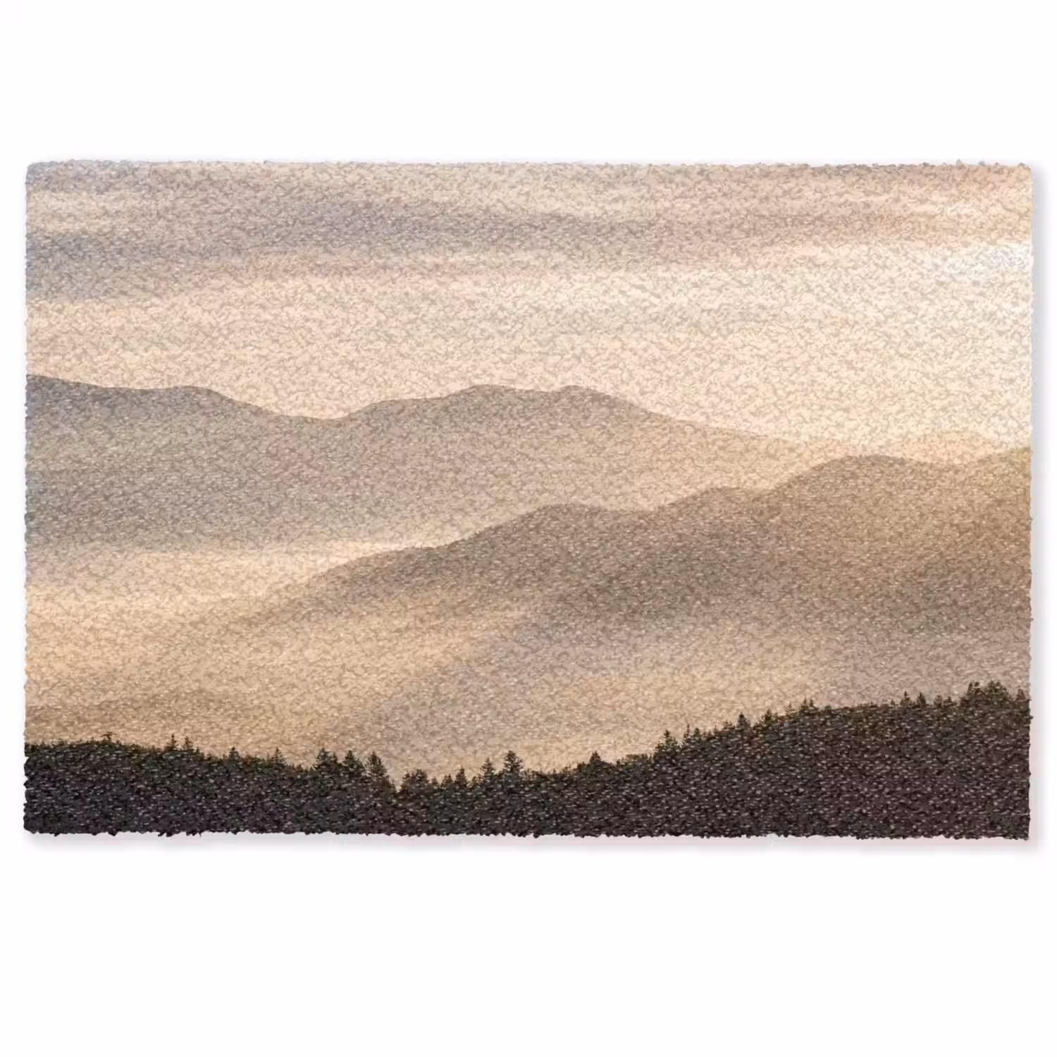 Bergen - Mist - Zonnestralen Deurmat klein -zkaufland3d