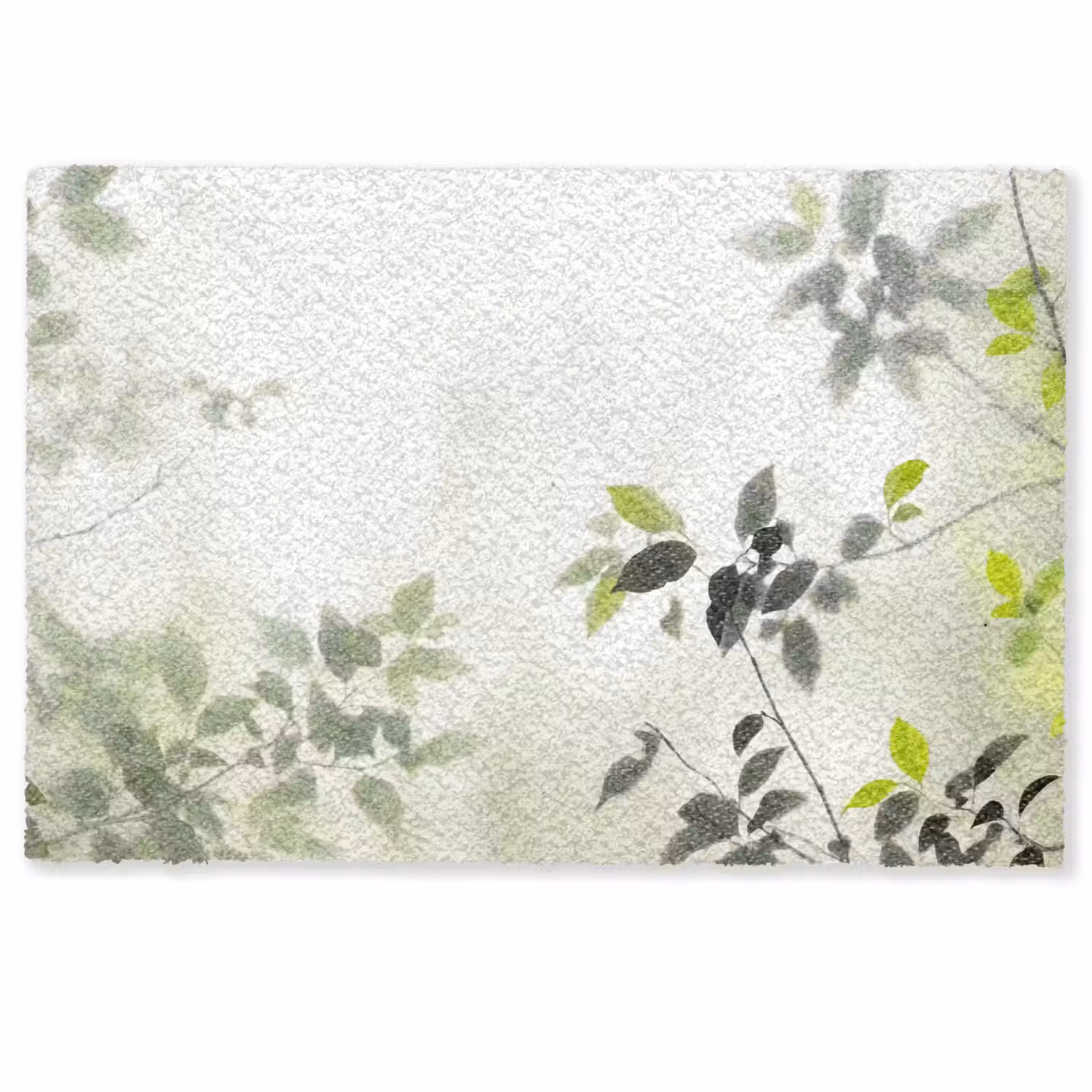 Blad - Schaduw - Natuur - Abstract - Groen Deurmat klein -zkaufland3d