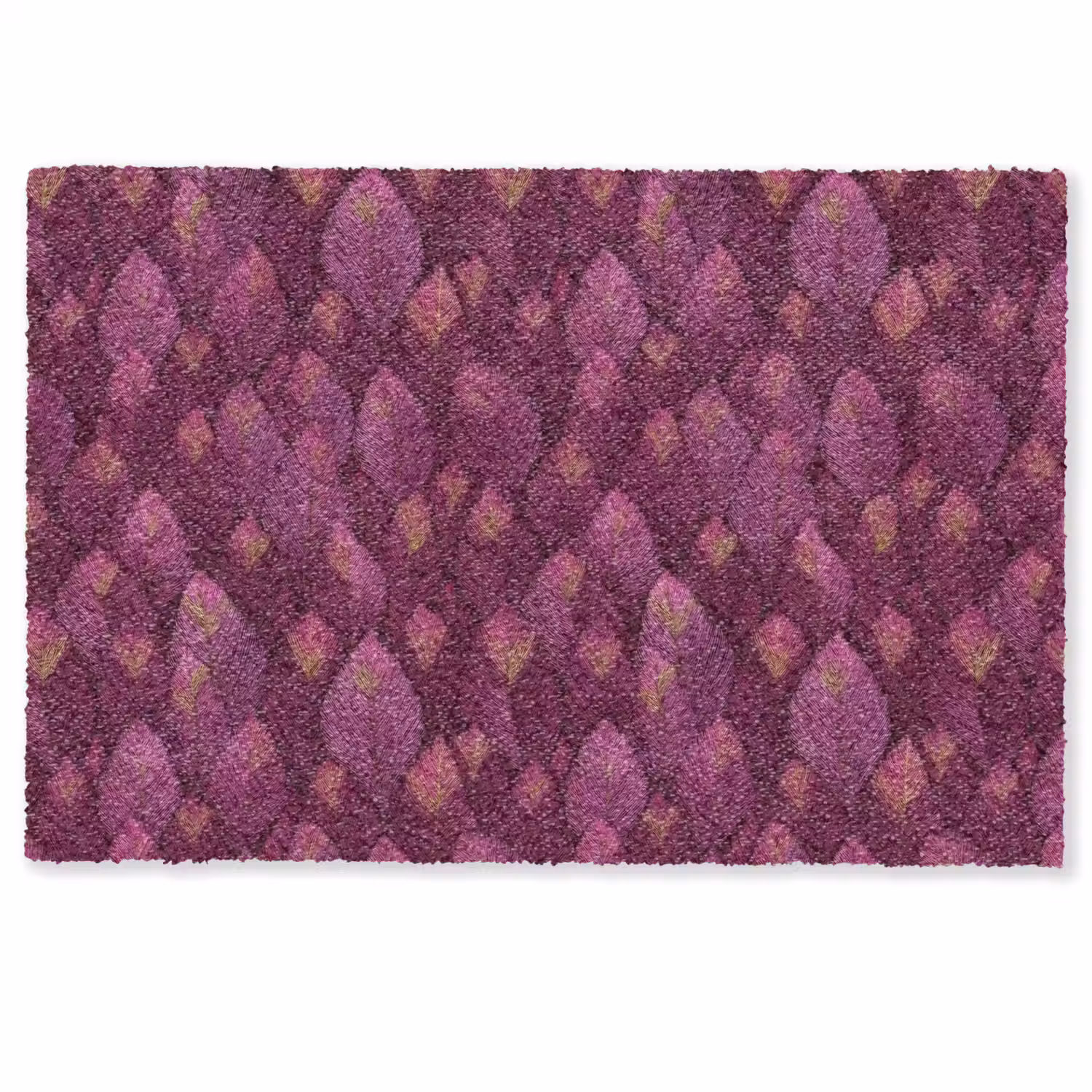 Bladeren - Patroon - Burgundy Deurmat klein 898 -zkaufland3d
