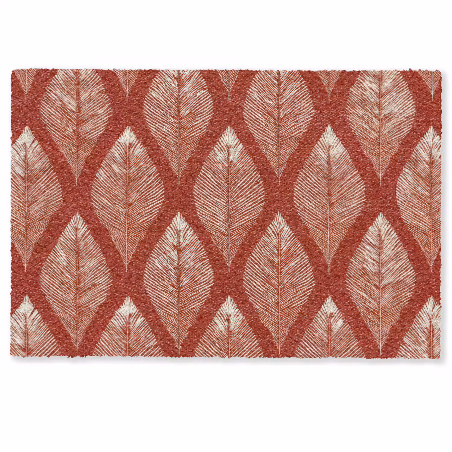 Bladeren - Rood - Elegant Deurmat klein -zkaufland3d