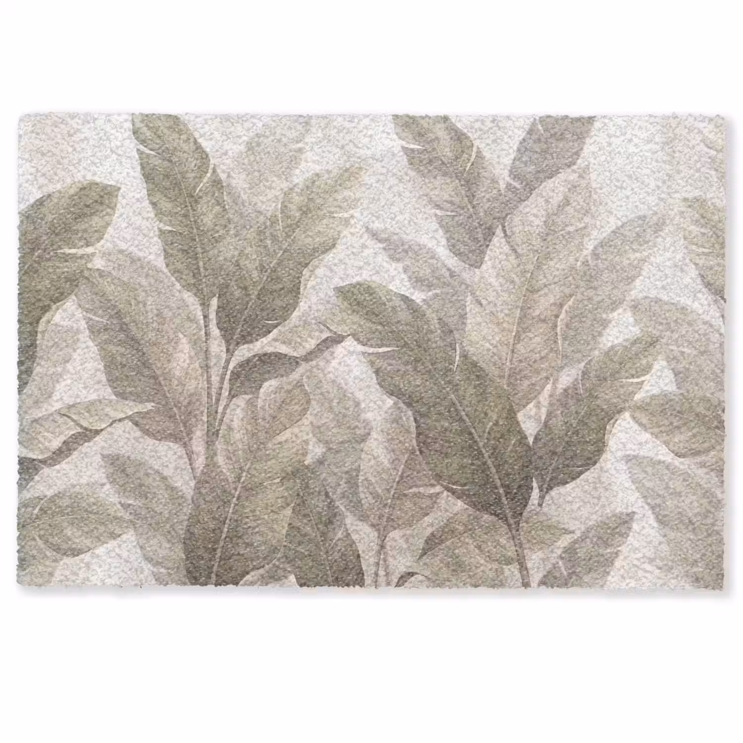 Bladeren - Tropisch - Natuur - Abstract - Beige Deurmat klein -zkaufland3d