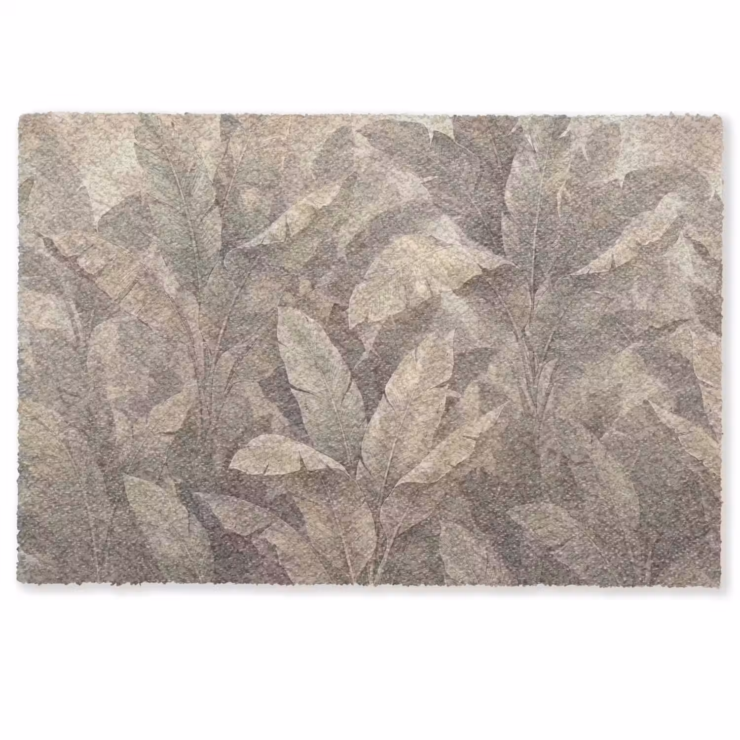 Bladeren - Tropisch - Natuur - Modern - Beige Deurmat klein -zkaufland3d