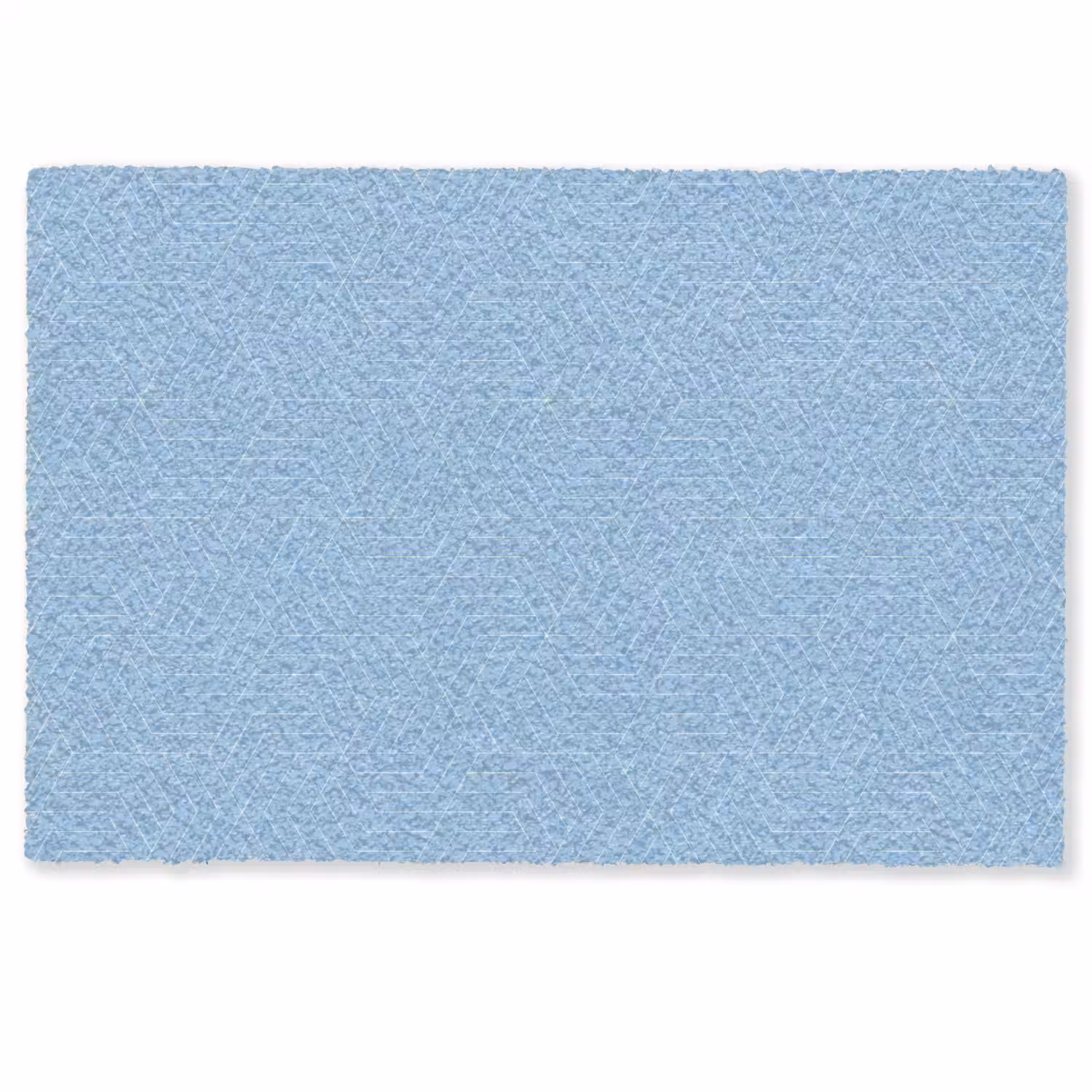 Blauw - Wit - Lijnen - Patroon Deurmat klein 898 -zkaufland3d