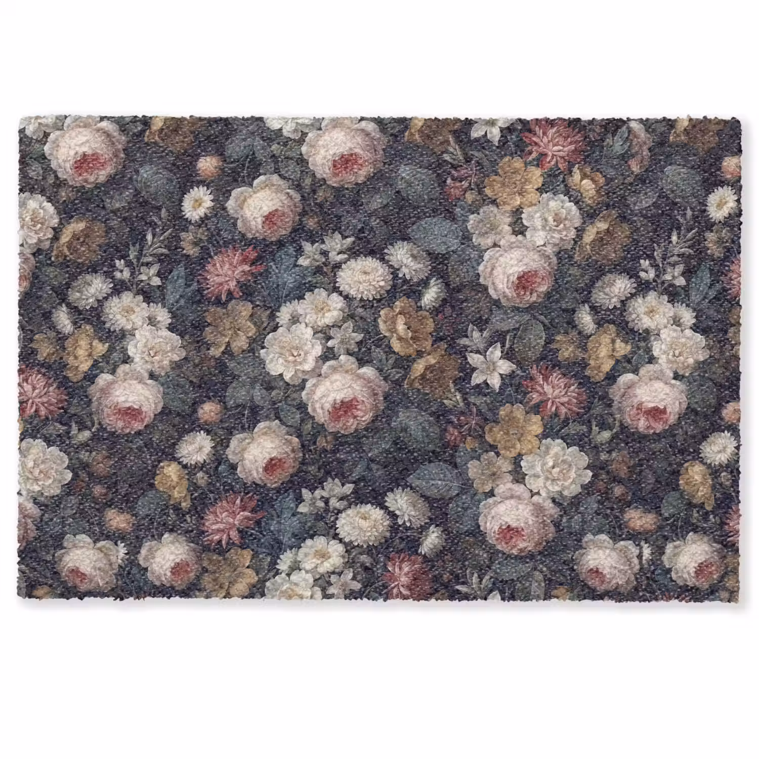 Bloemen - Boeket - Botanisch - Vintage - Donkere achtergrond Deurmat klein -zkaufland3d