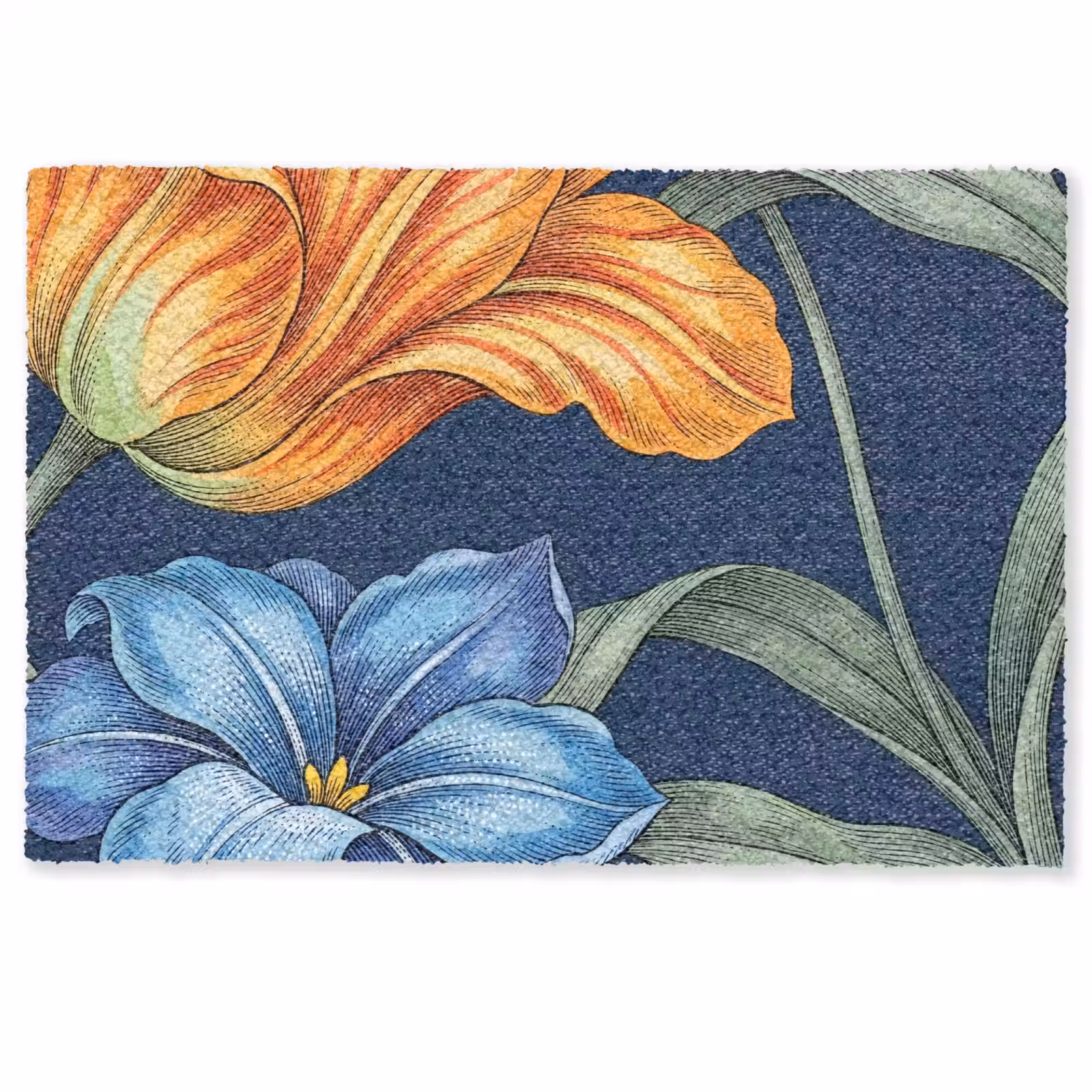 Fußmatte - Blumen – Botanik – Muster - Bloemen - Botanisch - Patroon Deurmat klein