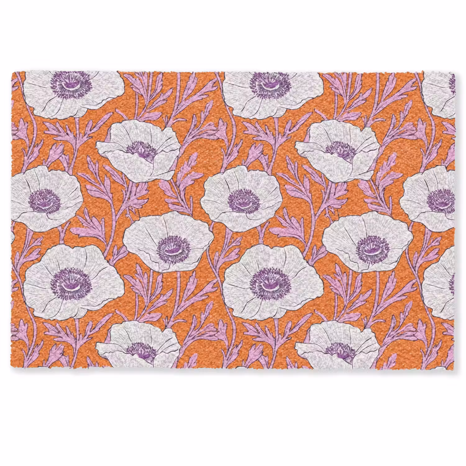 Bloemen - Grafisch - Oranje Deurmat klein 898 -zkaufland3d