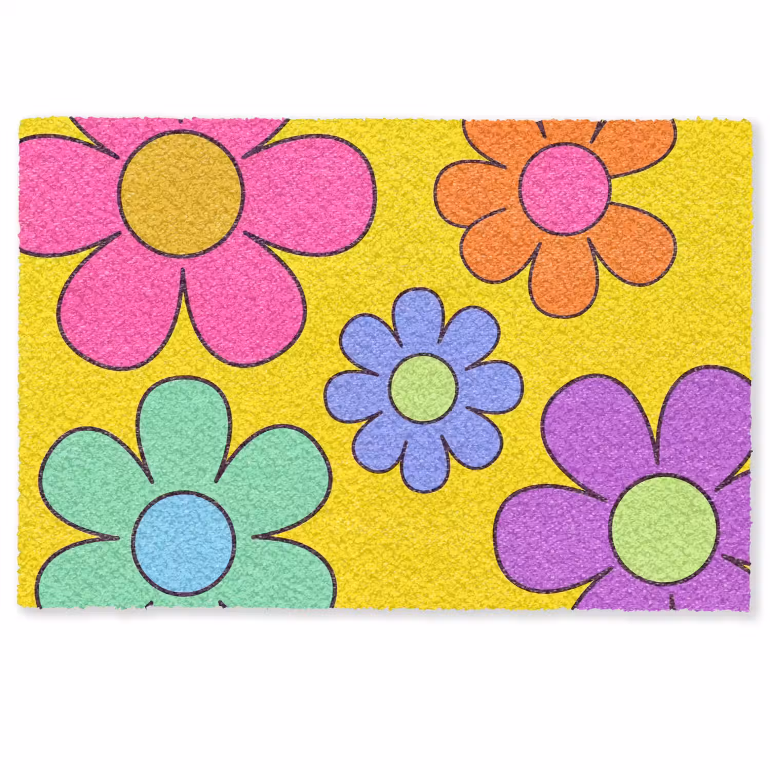 Bloemen - Illustratie - Kleurrijk Deurmat klein -zkaufland3d