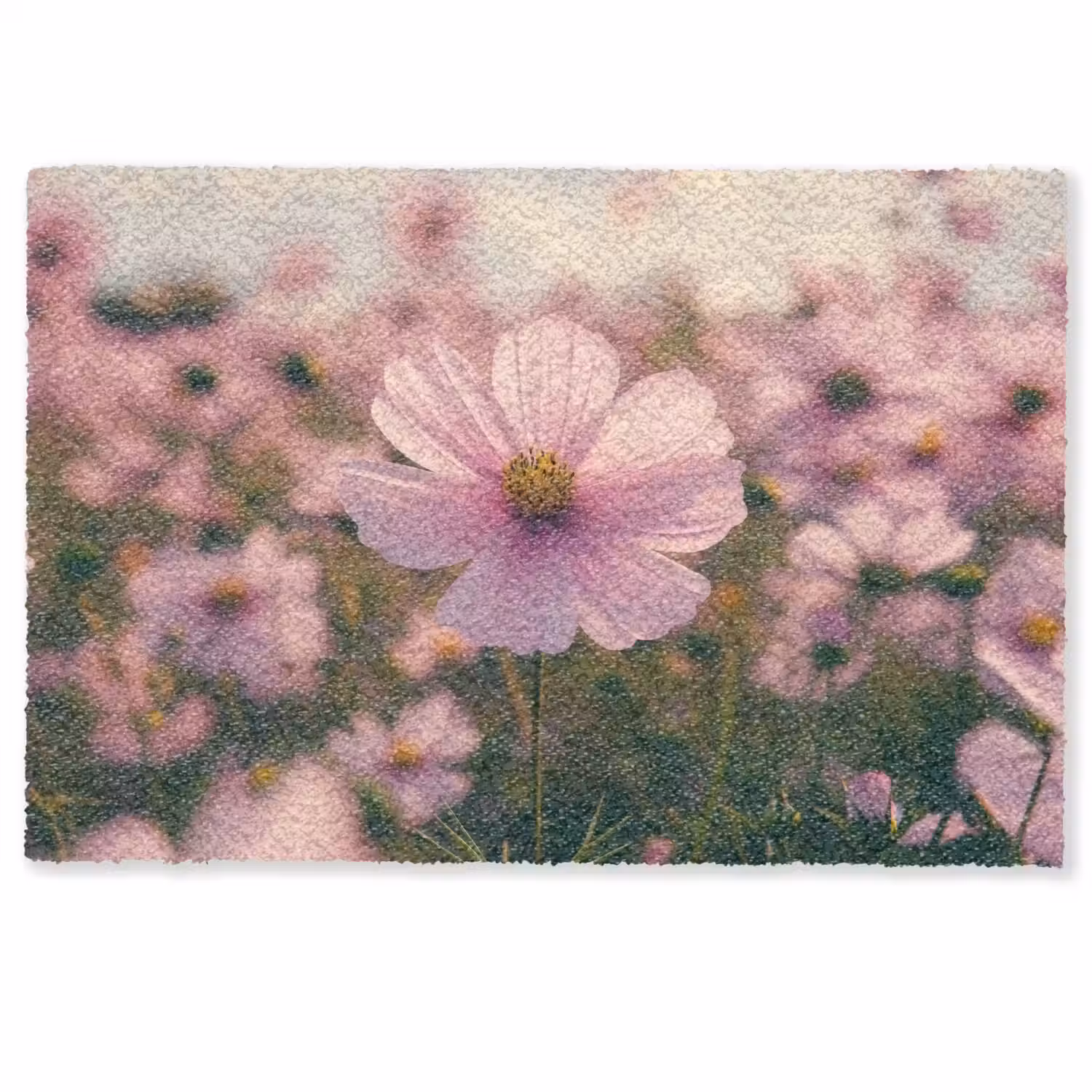 Bloemen - Paars - Wazig Deurmat klein -zkaufland3d