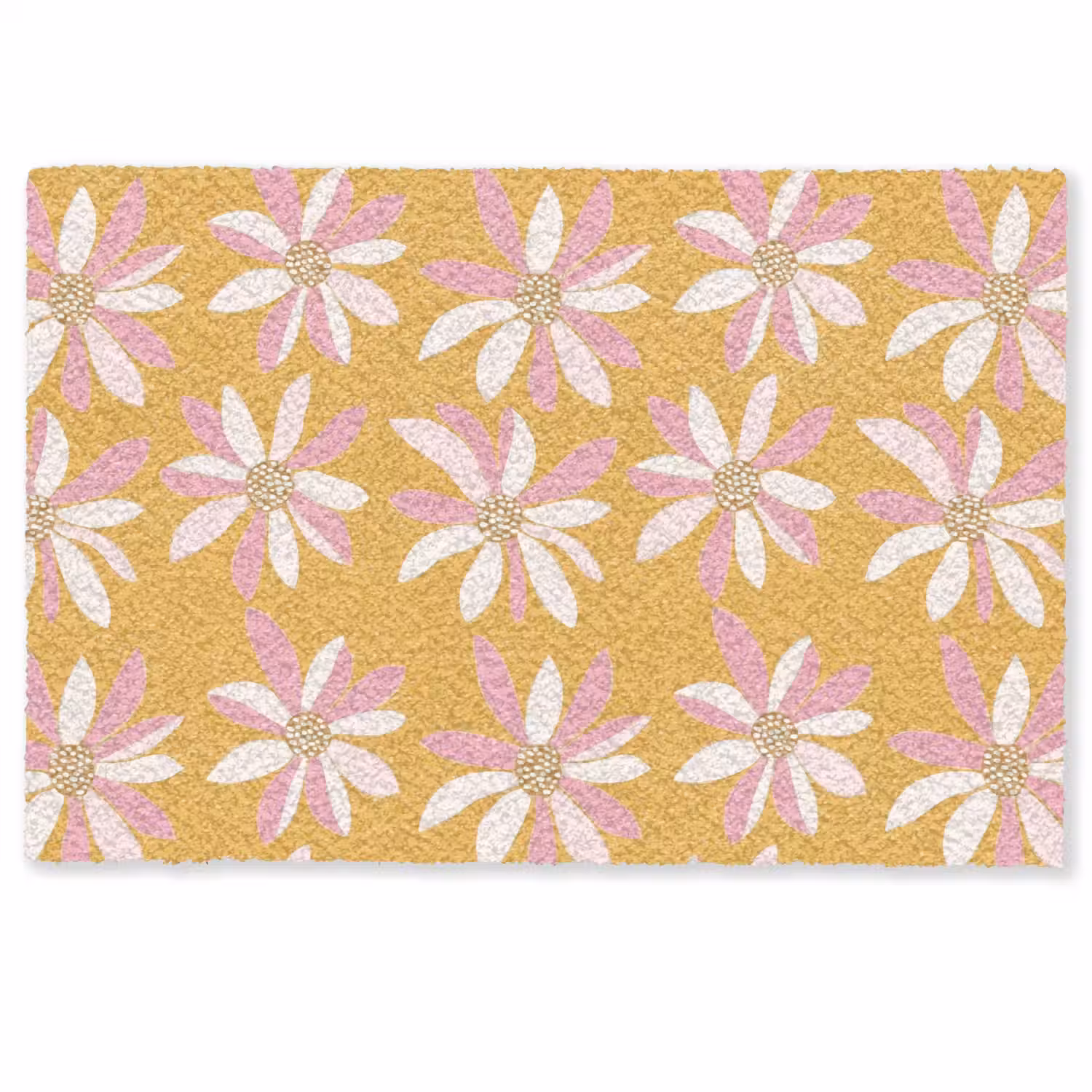 Bloemen - Modern - Geel Deurmat klein 898 -zkaufland3d
