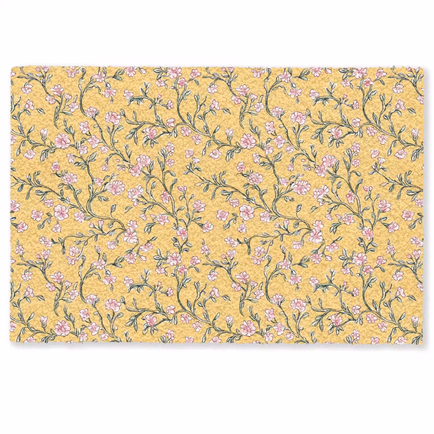 Bloemen - Motief - Geel Deurmat klein 898 -zkaufland3d