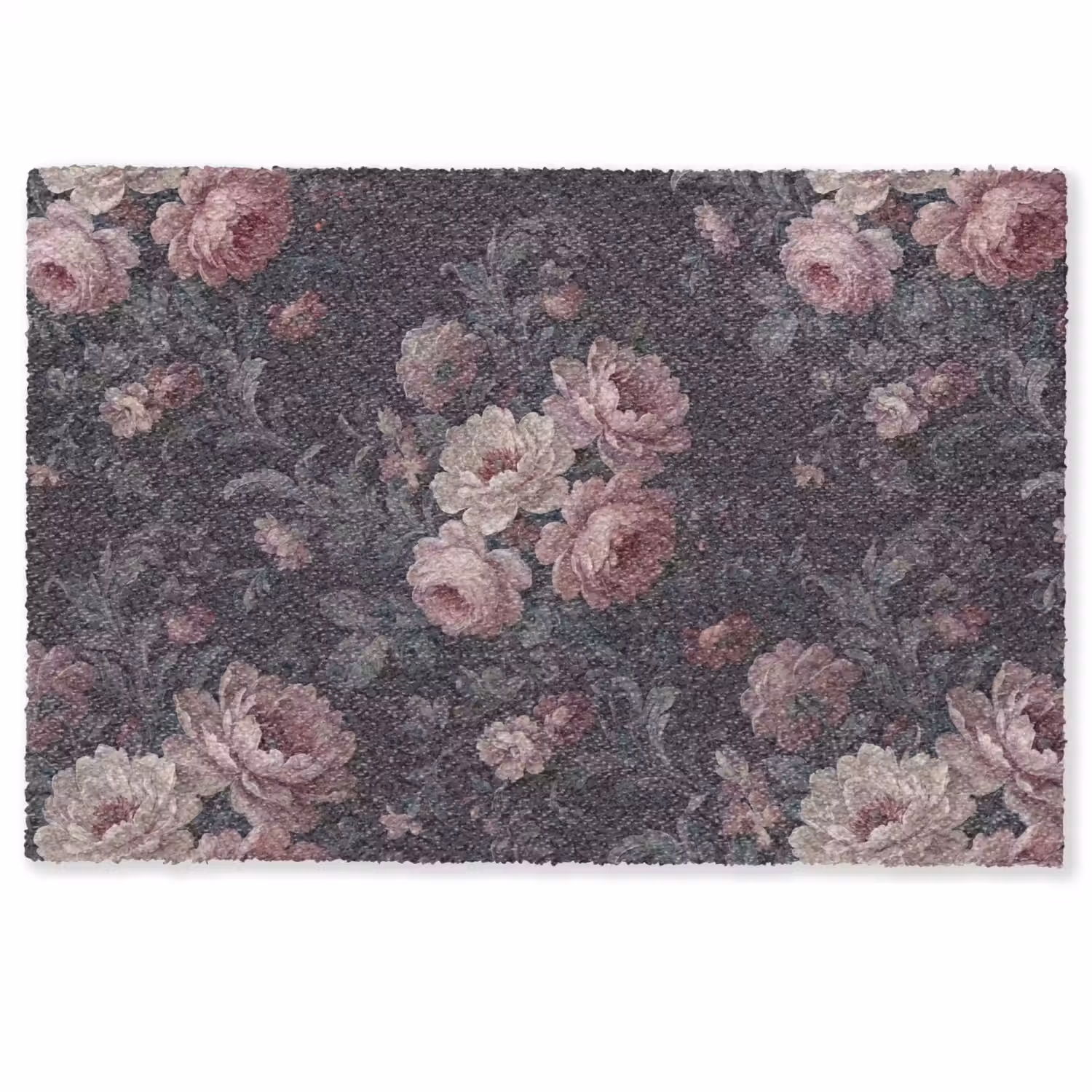 Bloemen - Patroon - Sierlijk - Roze - Donker Deurmat klein -zkaufland3d