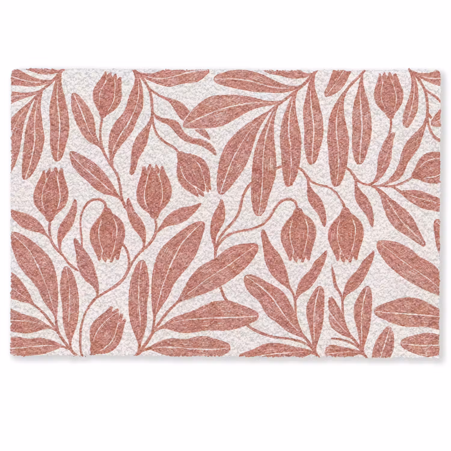 Bloemen - Patroon - Modern - Natuur - Bruin Deurmat klein -zkaufland3d