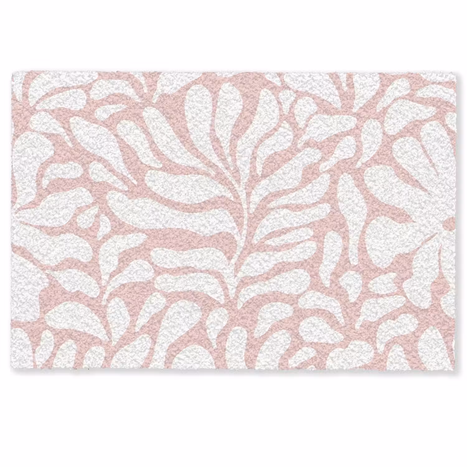 Bloemen - Patroon - Roze - Wit Deurmat klein -zkaufland3d