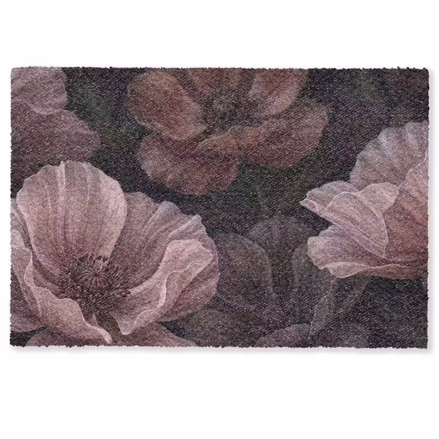 Bloemen - Natuur - Roze - Donker - Modern Deurmat klein -zkaufland3d