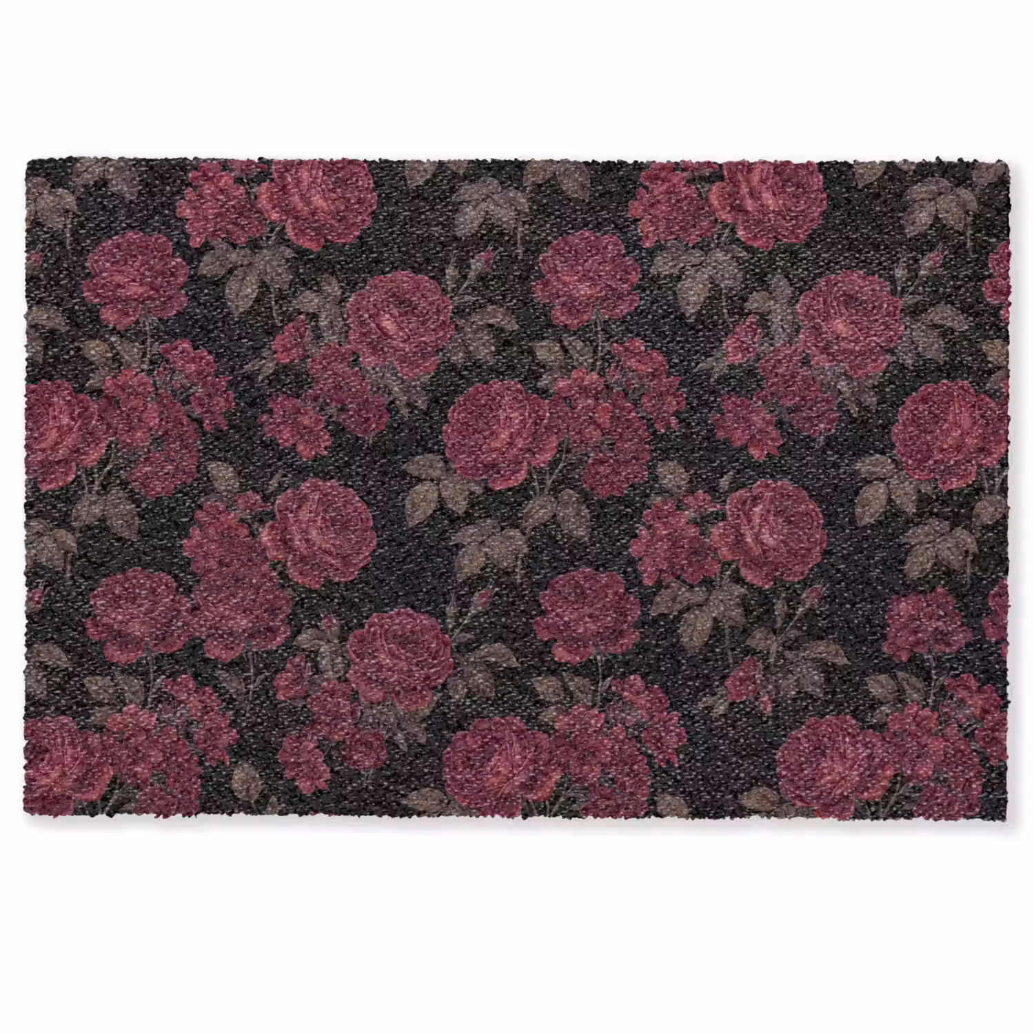 Bloemen - Roos - Patroon - Klassiek - Rood Deurmat klein -zkaufland3d