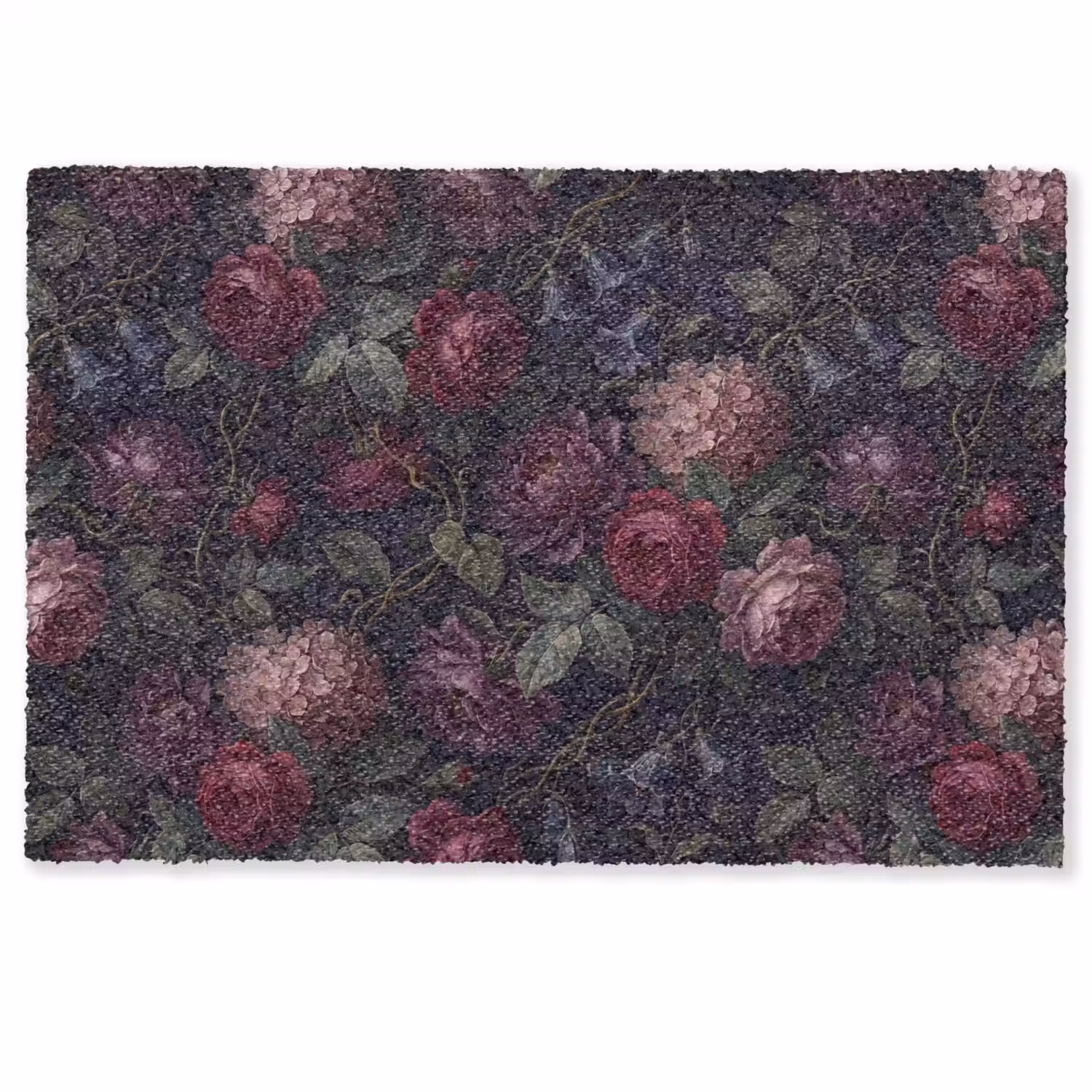Bloemen - Rood - Klassiek - Donker - Patroon Deurmat klein -zkaufland3d