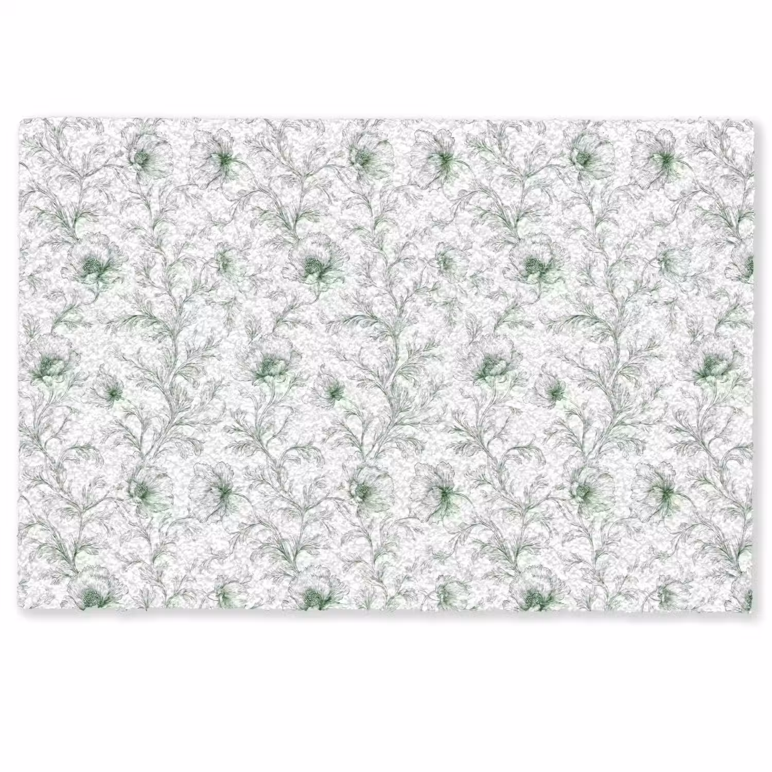 Bloemen - Getekend - Groen Deurmat klein 898 -zkaufland3d