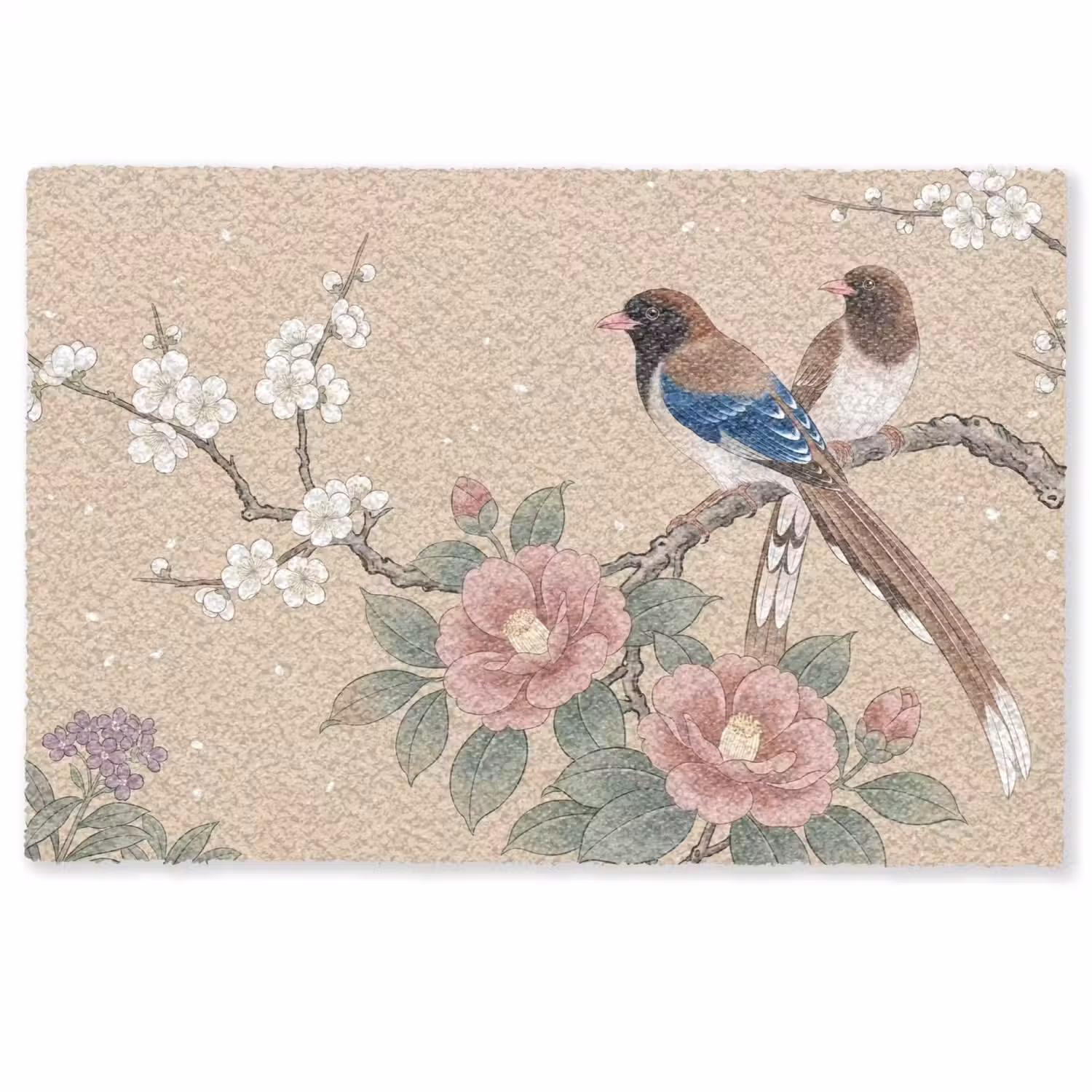 Bloemen - Vogels - Bloemen Deurmat klein -zkaufland3d