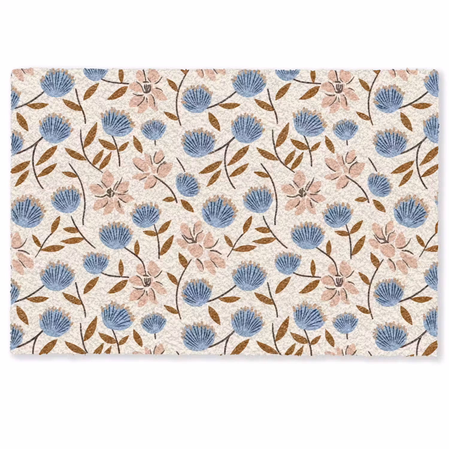 Bloemen - Wild - Blauw Deurmat klein 898 -zkaufland3d