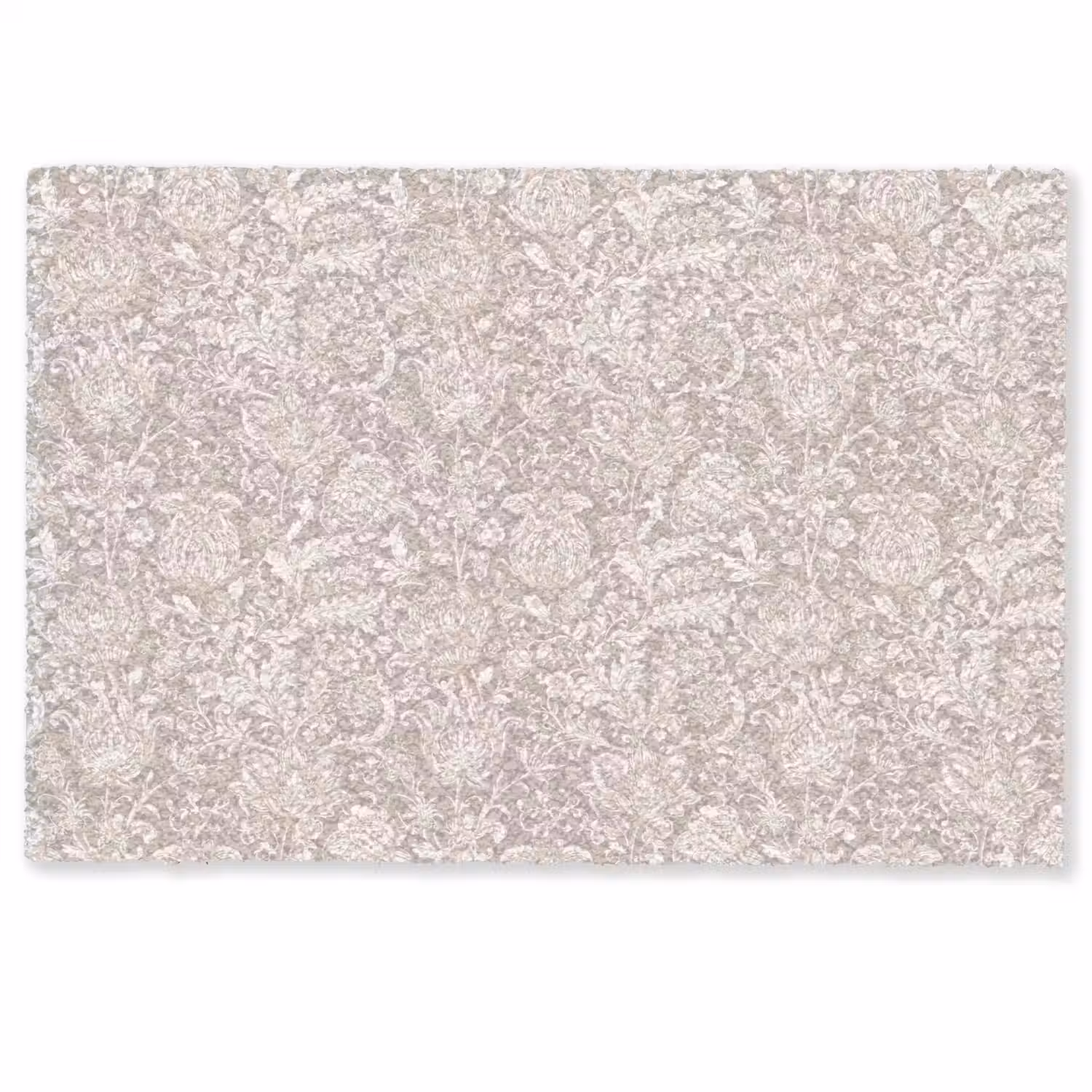Bloemenprint - Grijs - Crème Deurmat klein 898 -zkaufland3d
