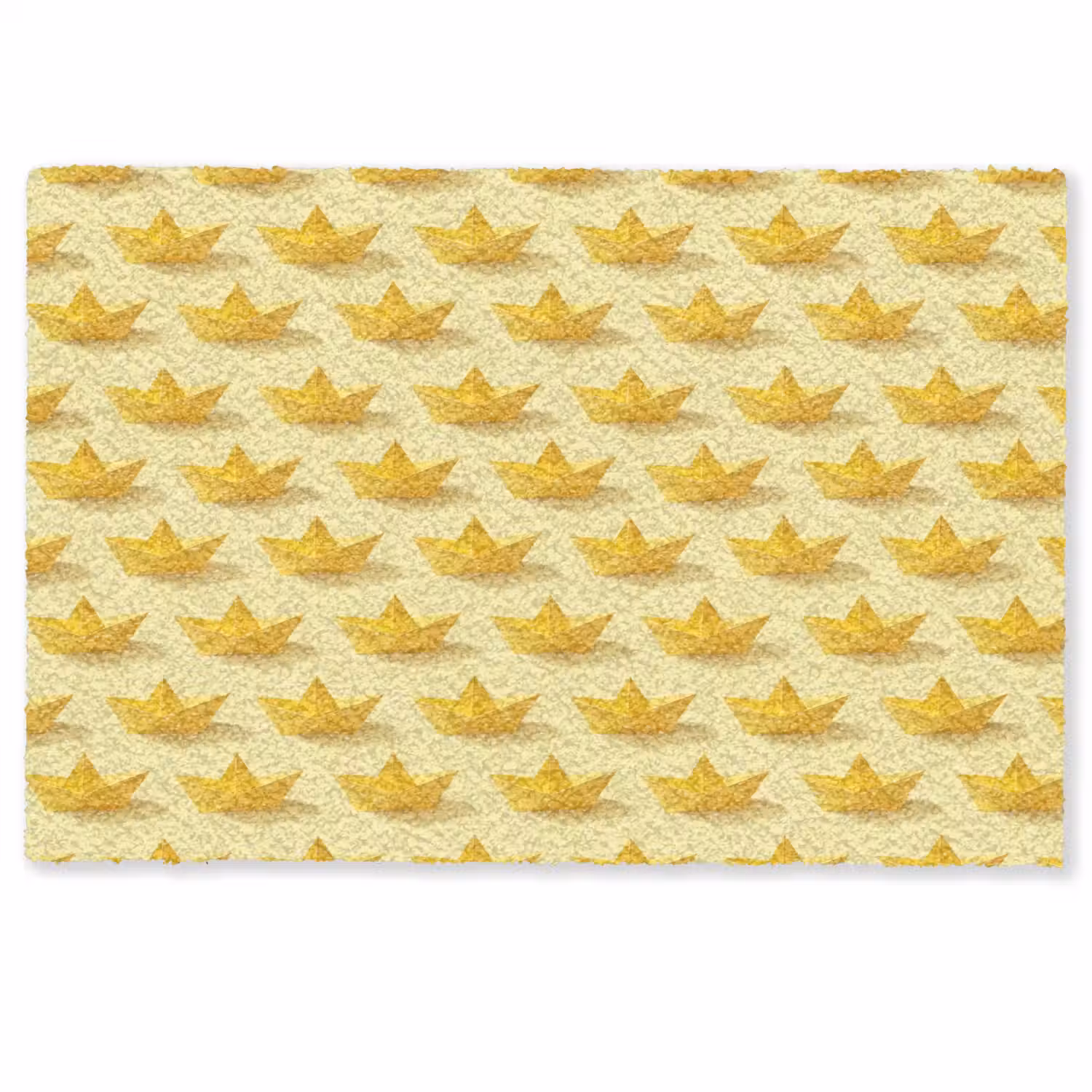 Bootjes - Origami - Creatief - Geel Deurmat klein 898 -zkaufland3d