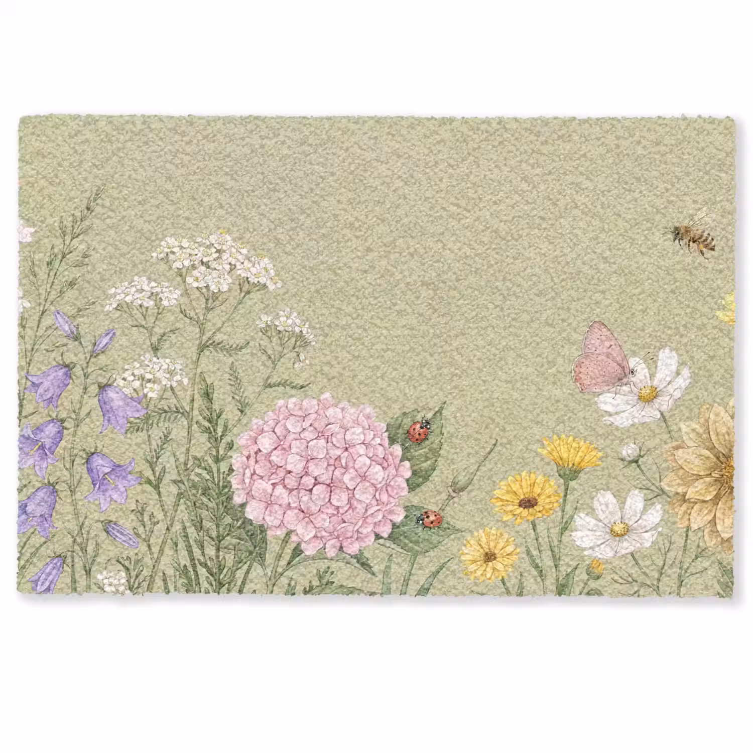 Botanisch - Bloemen - Kleurrijk Deurmat klein -zkaufland3d