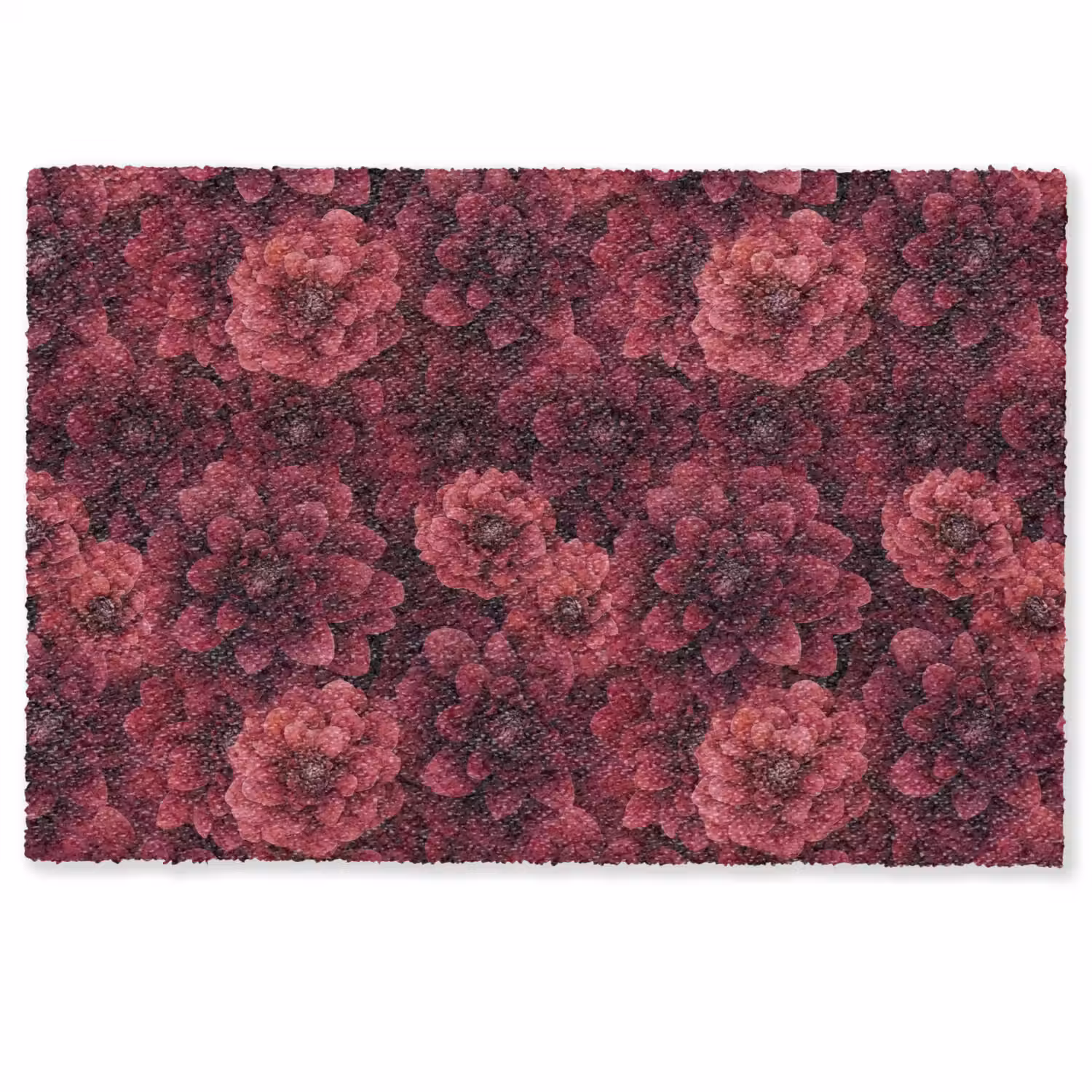 Dahlias - Bloemen - Rood Deurmat klein 898 -zkaufland3d