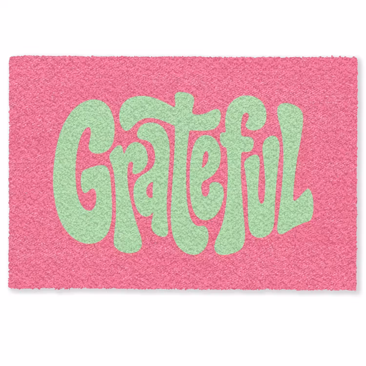 Grateful - Groen - Grafisch - Vloeiend Deurmat klein -zkaufland3d