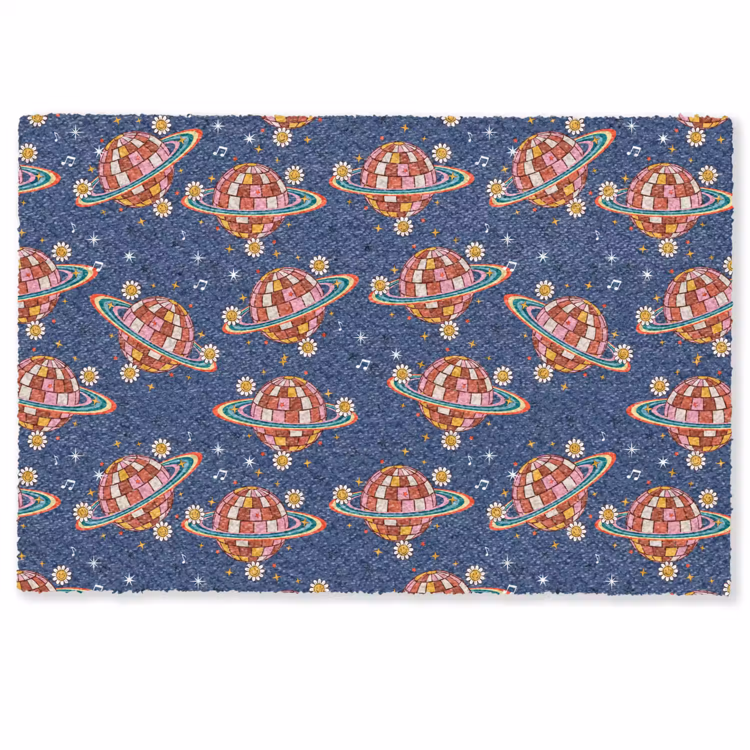 Disco - Blauw - Patroon Deurmat klein 898 -zkaufland3d