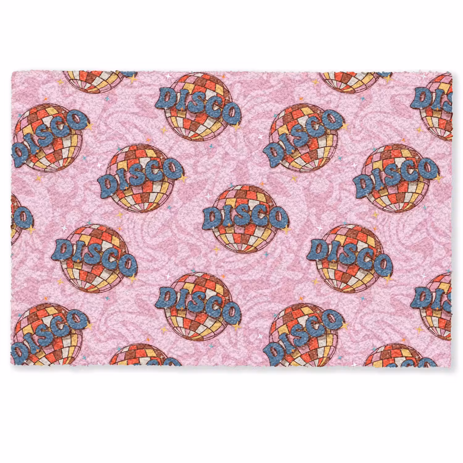 Disco - Bal - Patroon - Roze Deurmat klein 898 -zkaufland3d