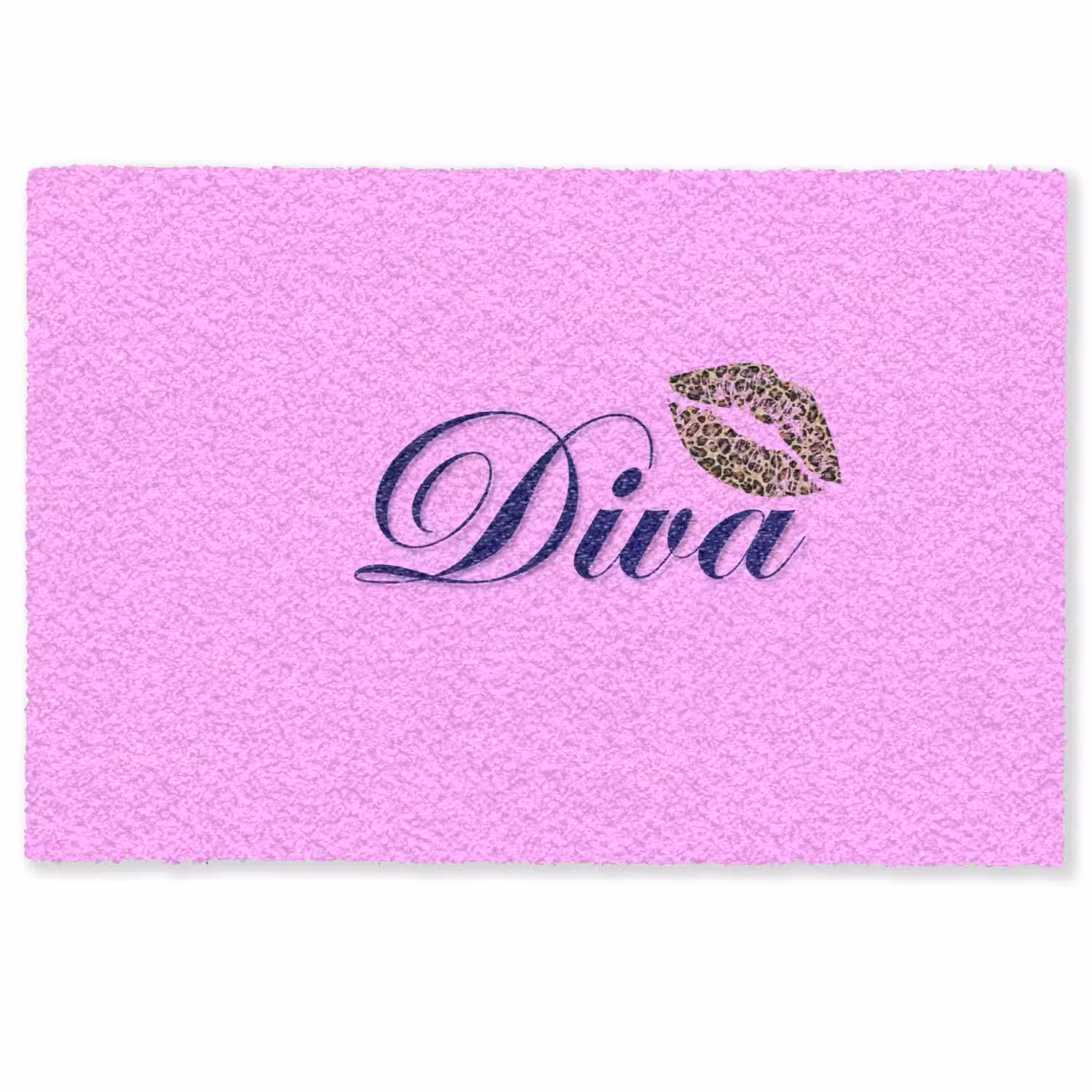 Diva - Lip - Panterprint - Roze Deurmat klein -zkaufland3d