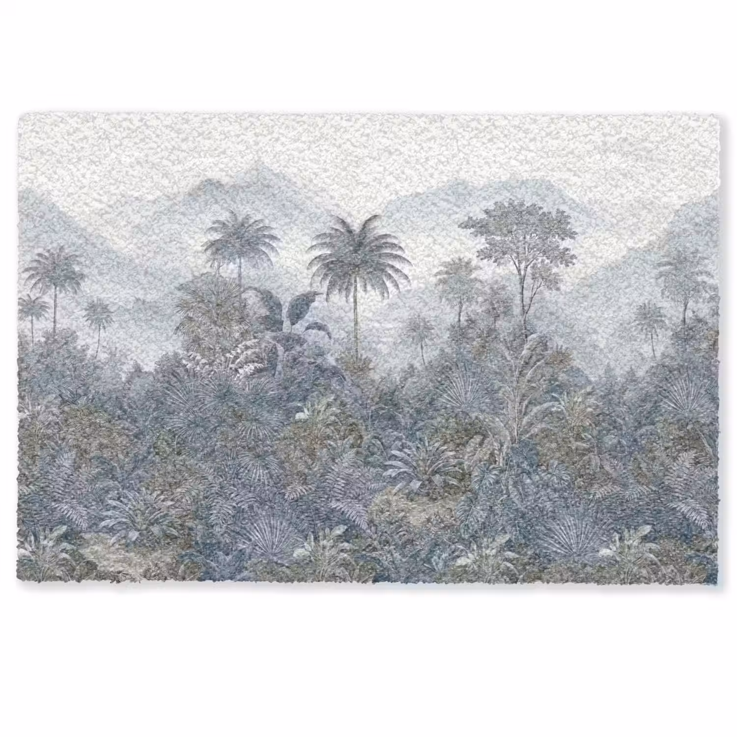 Jungle - Landschap - Blauw Deurmat klein -zkaufland3d