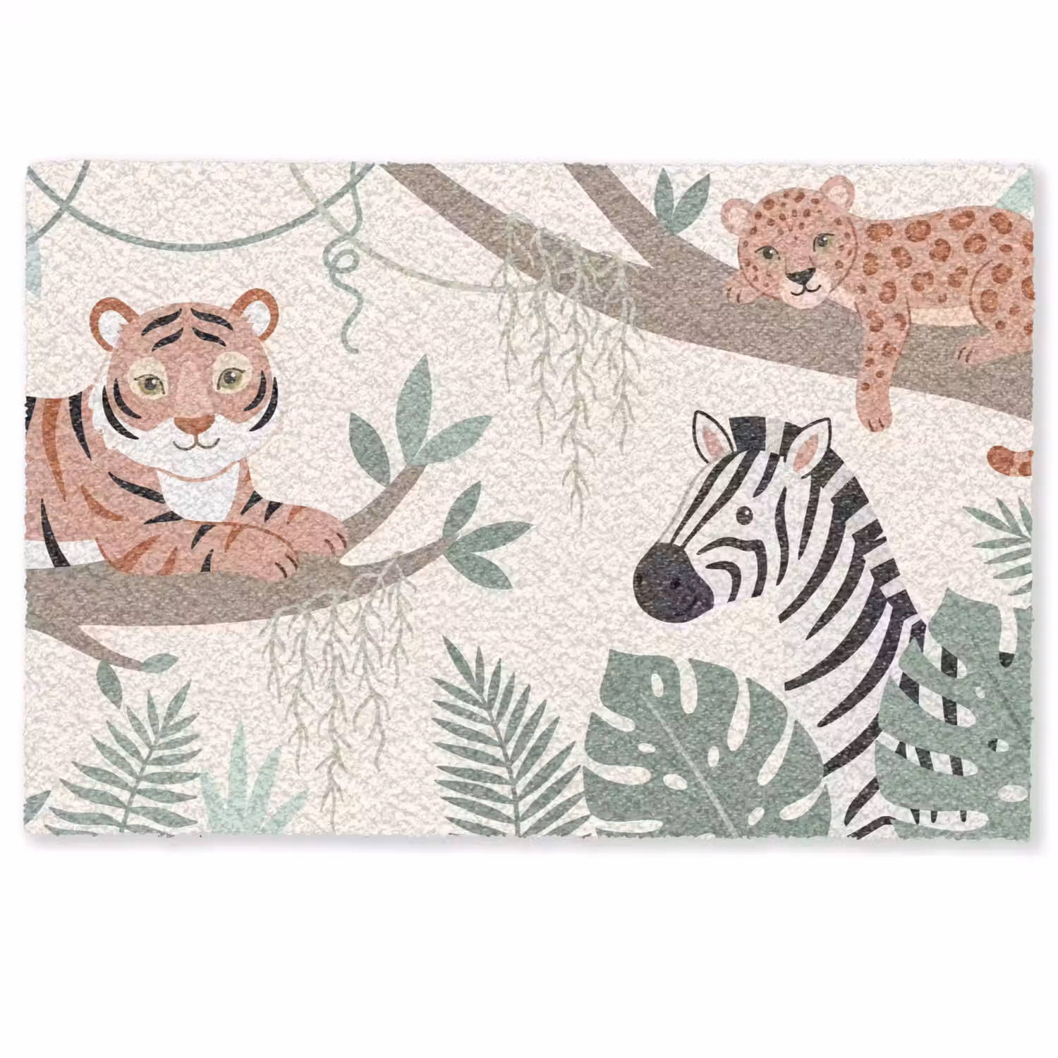 Jungle - Rustiek - Pastel Deurmat klein -zkaufland3d
