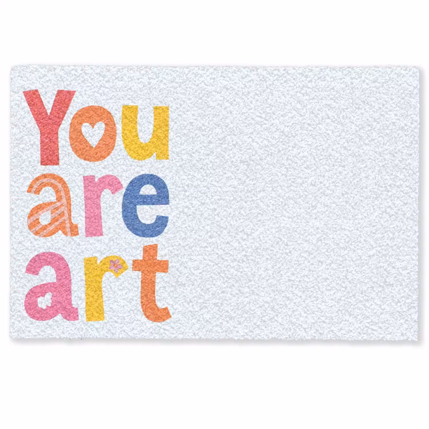 You are art - Kleurrijk - Grafisch Deurmat klein -zkaufland3d