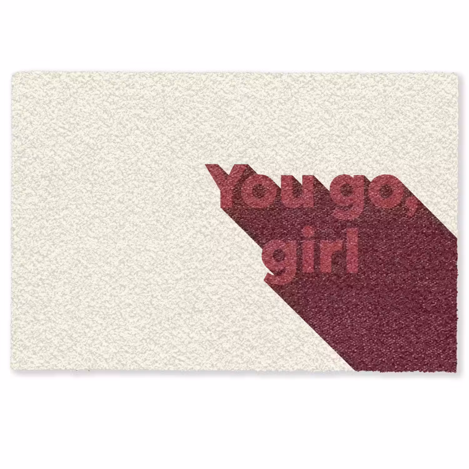 you go girl - 3D - Rood Deurmat klein -zkaufland3d