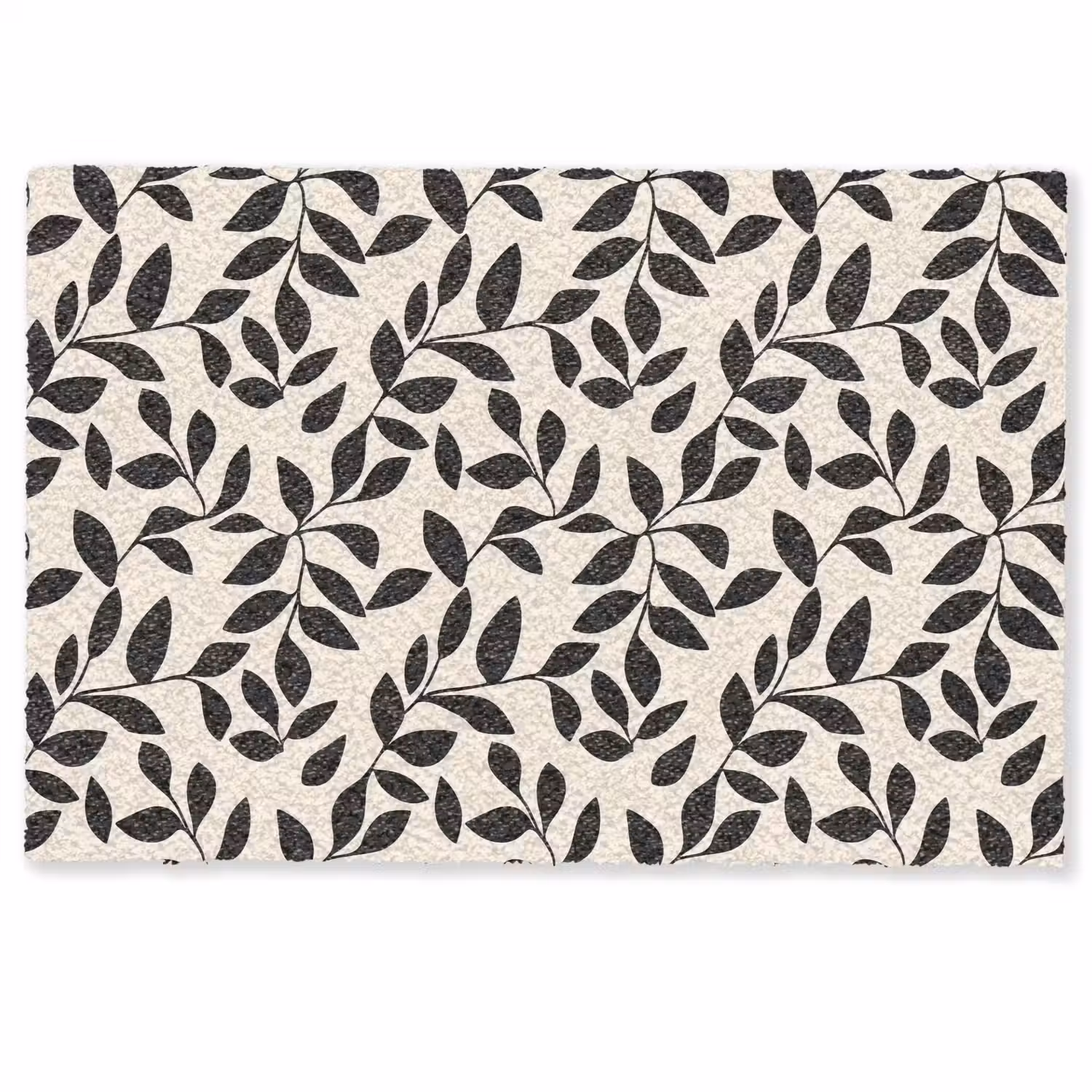 Elegant - Patroon - Zwart - Beige Deurmat klein 898 -zkaufland3d