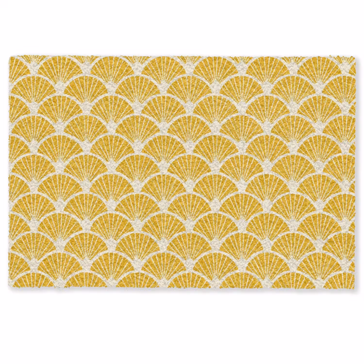 Waaiers - Art Deco - Retro - Okergeel Deurmat klein 898 -zkaufland3d