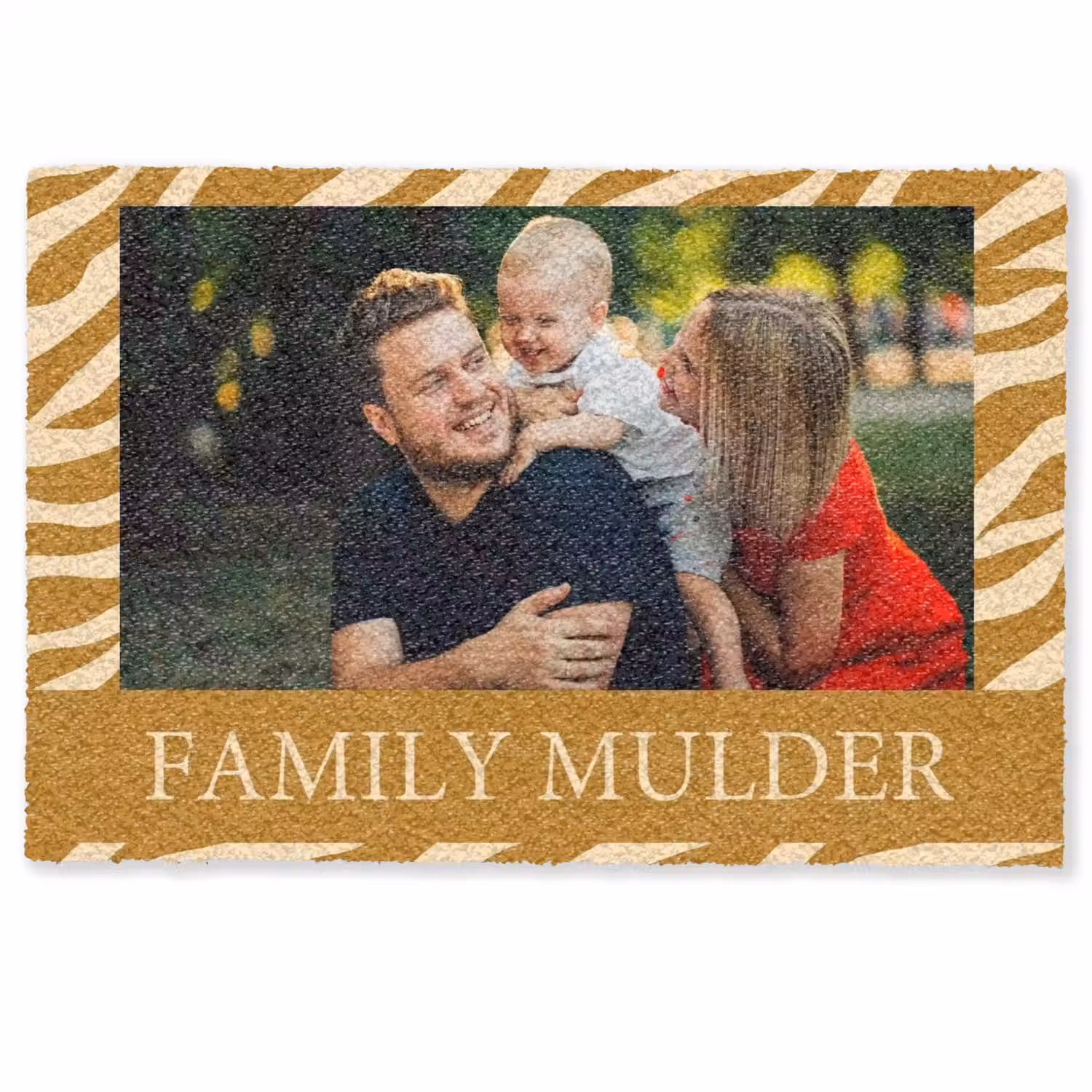 Familie - In - Patroon - Dierenprint - Foto Deurmat klein -zkaufland3d