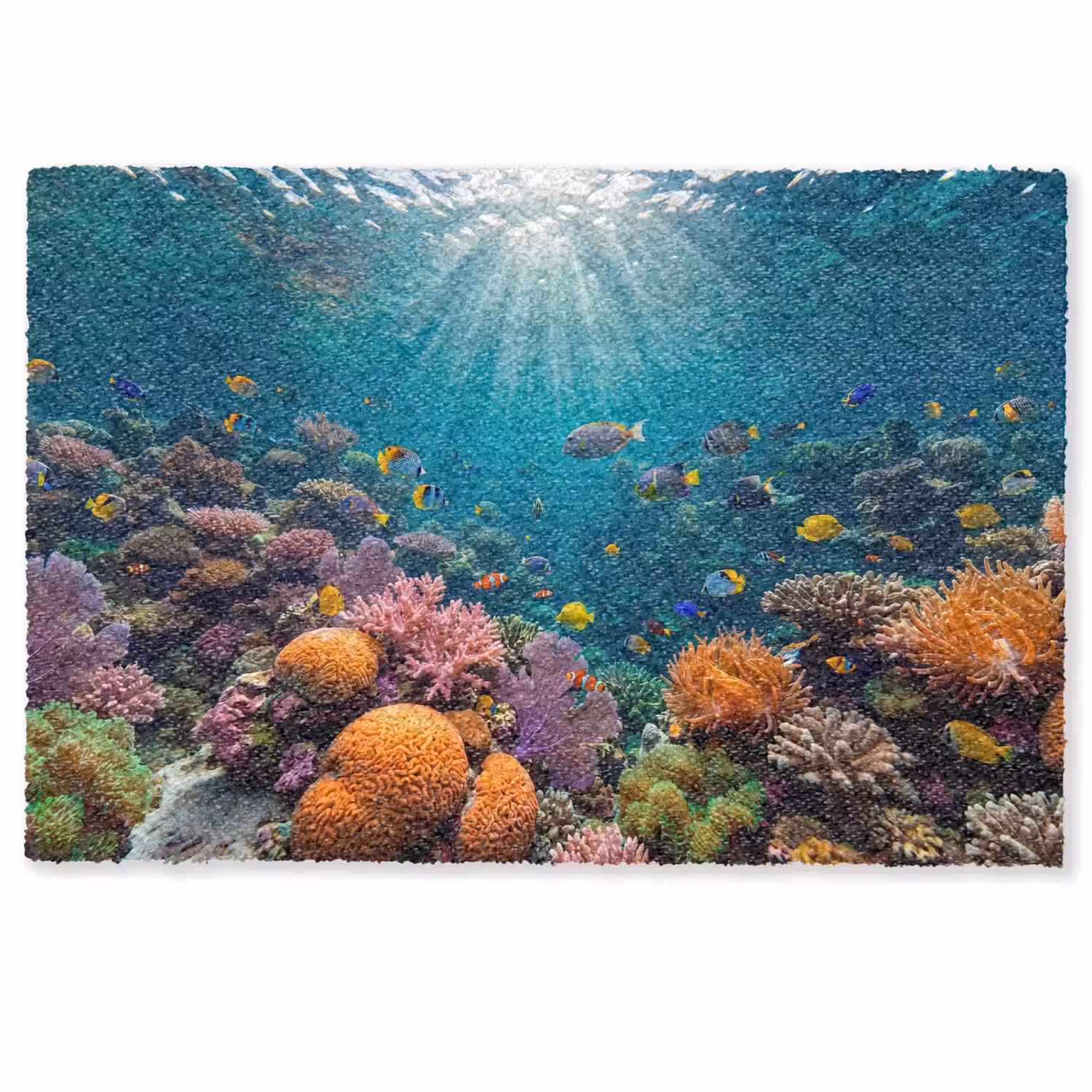 Vis - Koraal - Oceaan - Natuur - Kleurrijk Deurmat klein -zkaufland3d