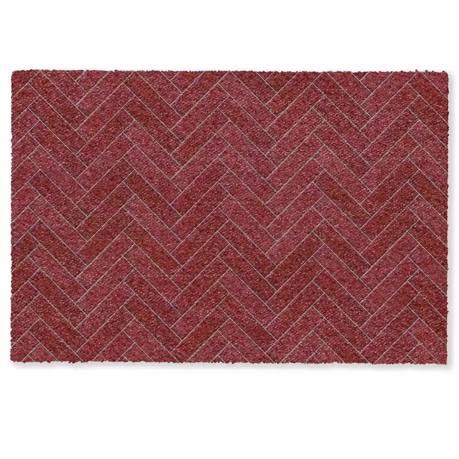 Visgraat - Wandtegel - Bordeaux - Rood Deurmat klein 898 -zkaufland3d