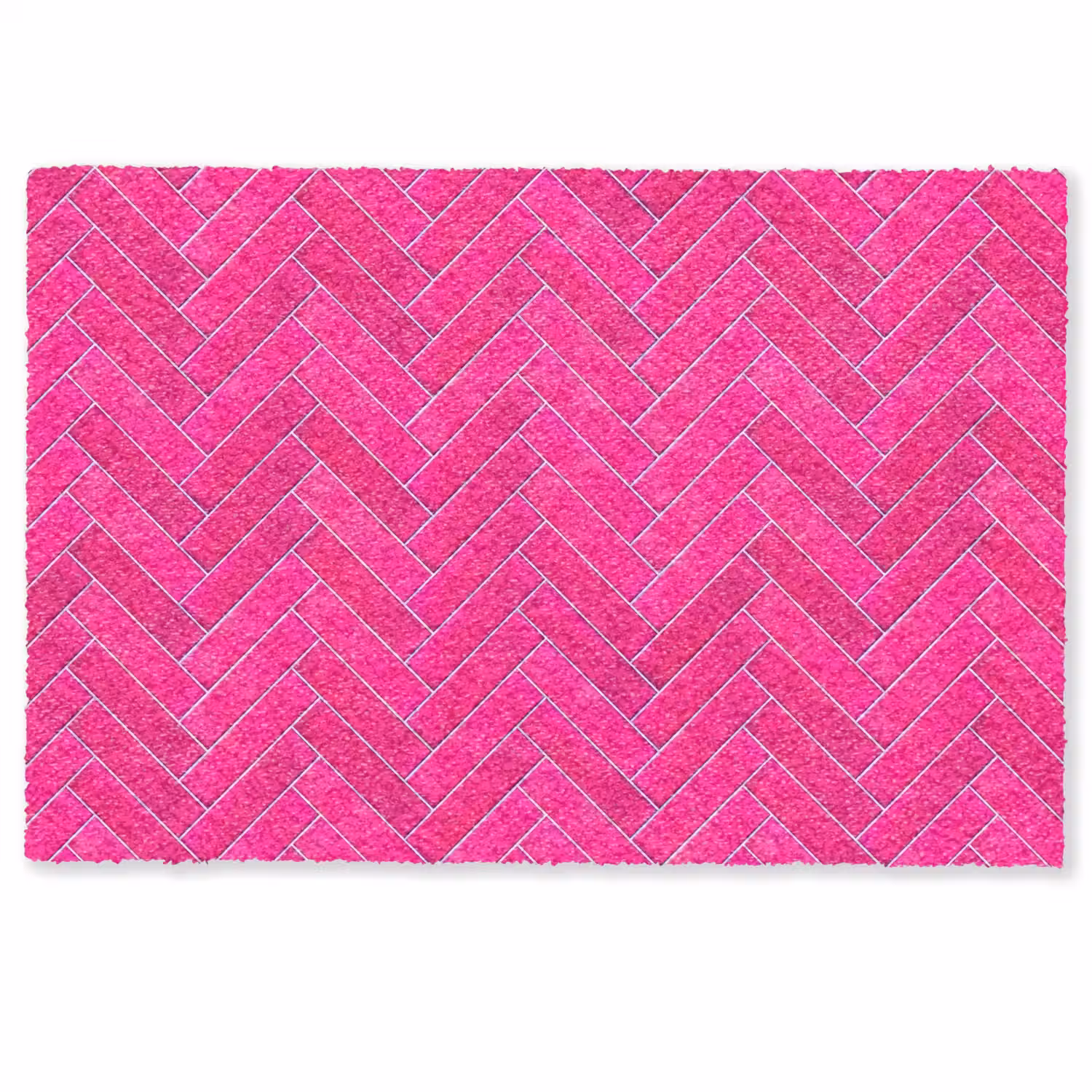 Visgraat - Wandtegel - Fuchsia - Roze Deurmat klein 898 -zkaufland3d